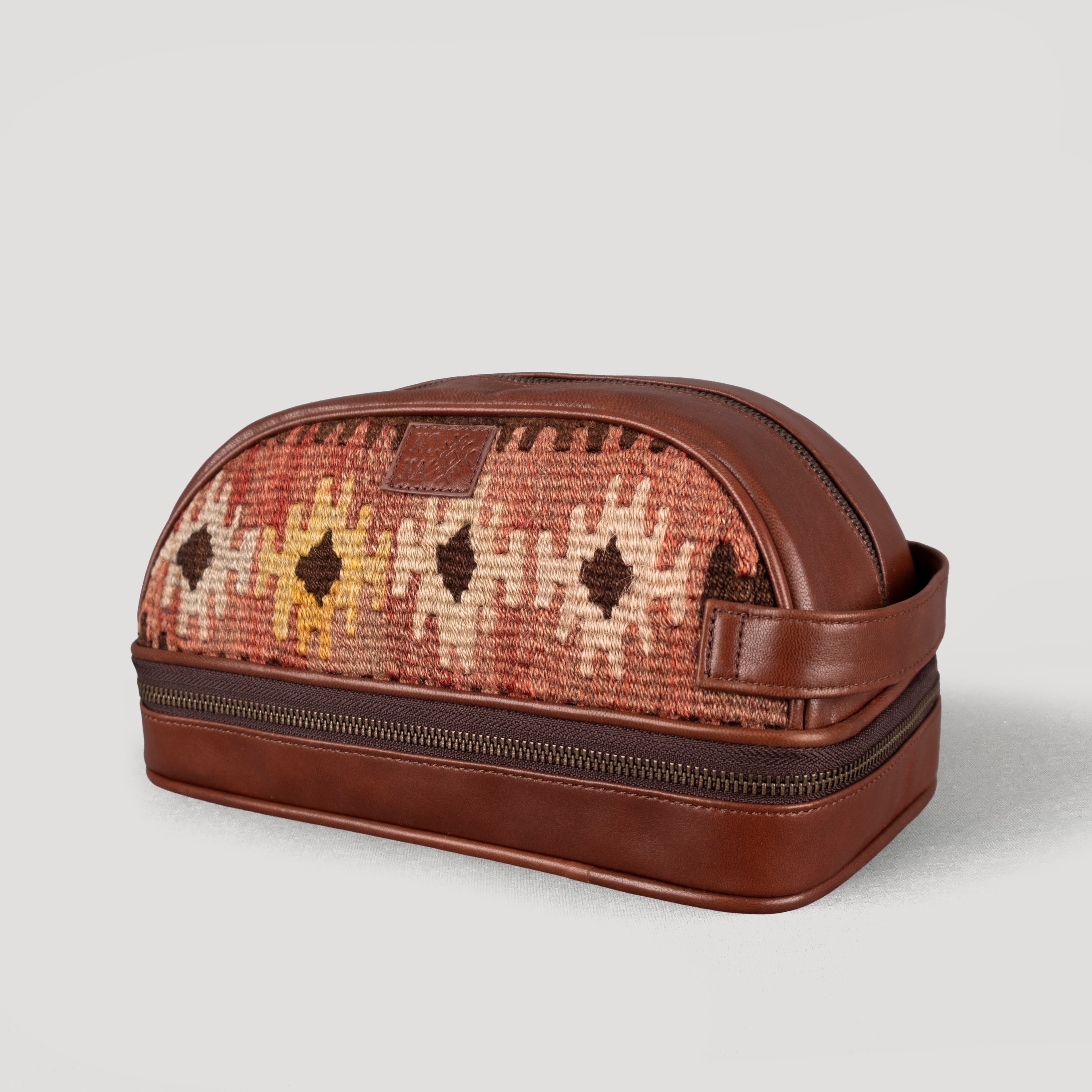 Halay Dopp Kit, El Yapımı Kilim Boho Makyaj Çantası TheNonaStore