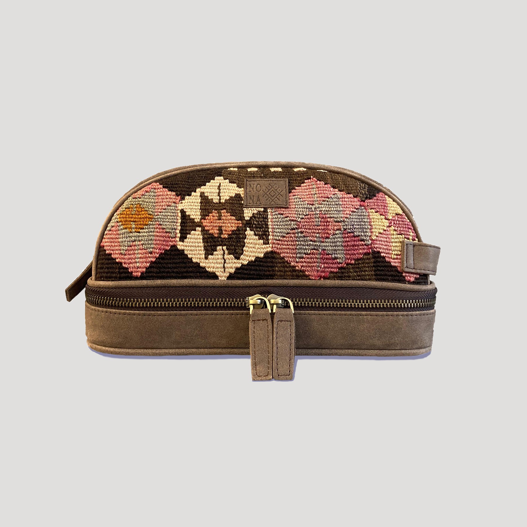 TheNonaStore Blessing Dopp Kit, El Yapımı Kilim Boho Makyaj Çantası