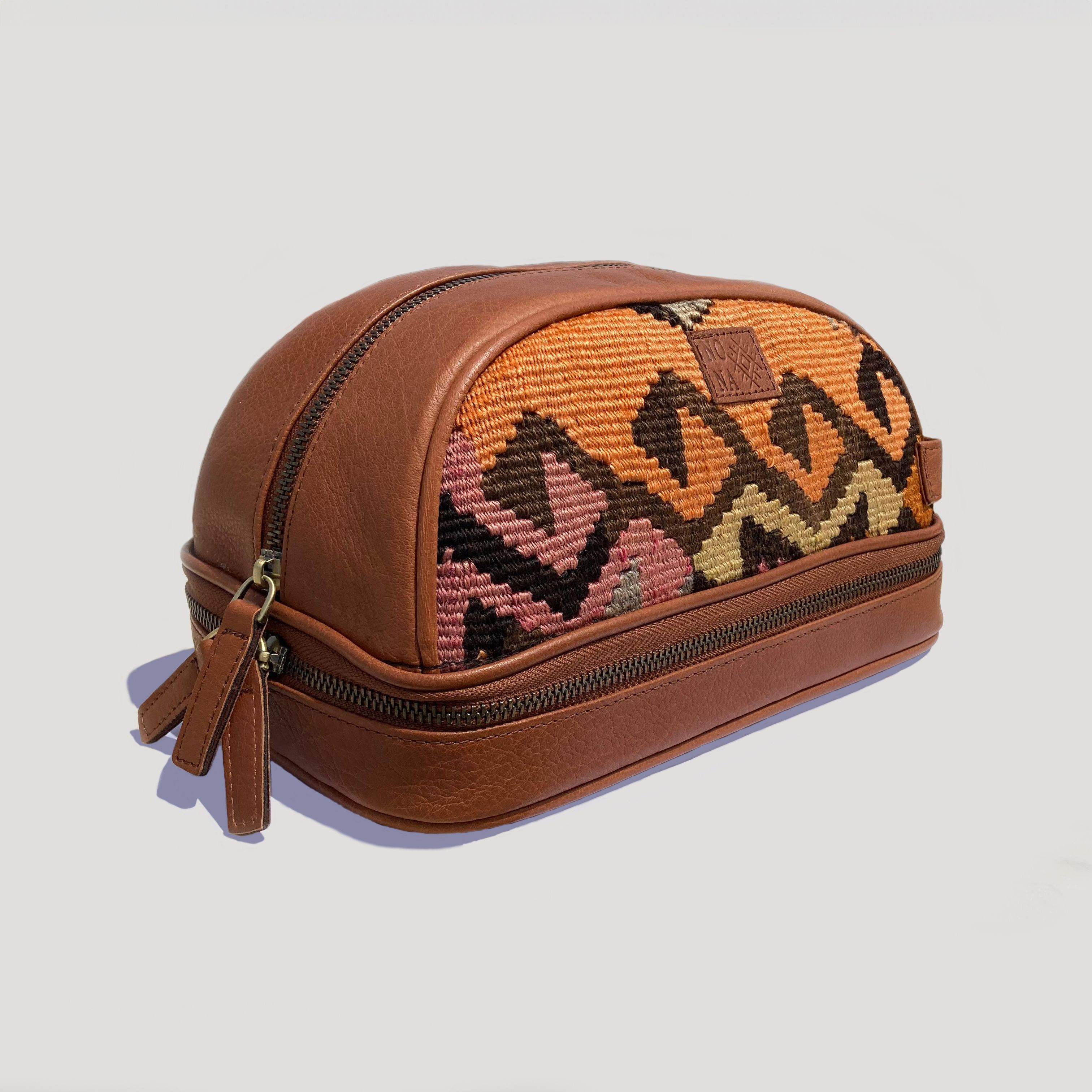 TheNonaStore Tree of Life Dopp Kit, El Yapımı Kilim Boho Makyaj Çantası