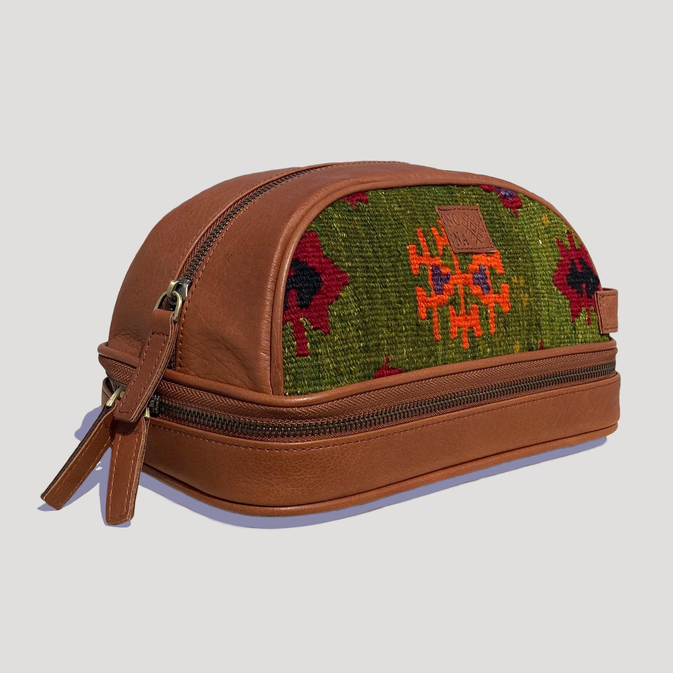 TheNonaStore Sprout Dopp Kit, El Yapımı Kilim Boho Makyaj Çantası