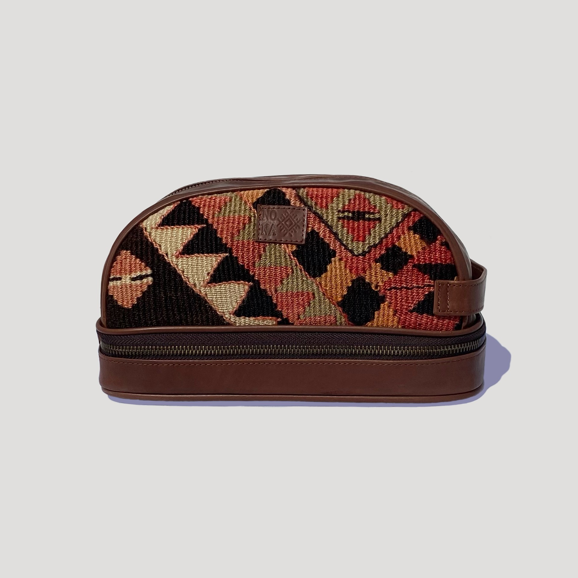 TheNonaStore Tundra Dopp Kit, El Yapımı Kilim Boho Makyaj Çantası