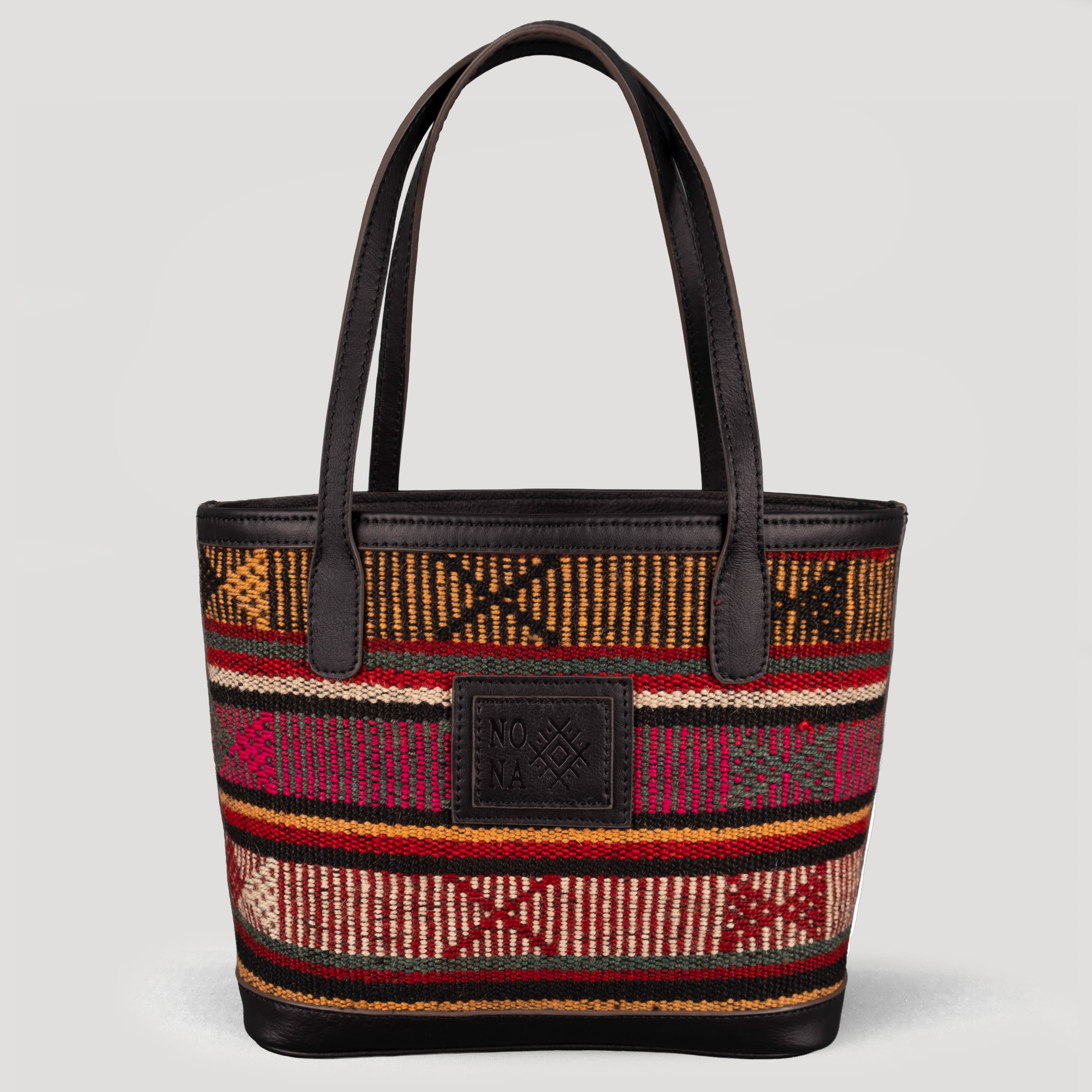 Rails TheNonaStore Tote Çanta, El Yapımı Antika Kilim Boho Çanta Mini
