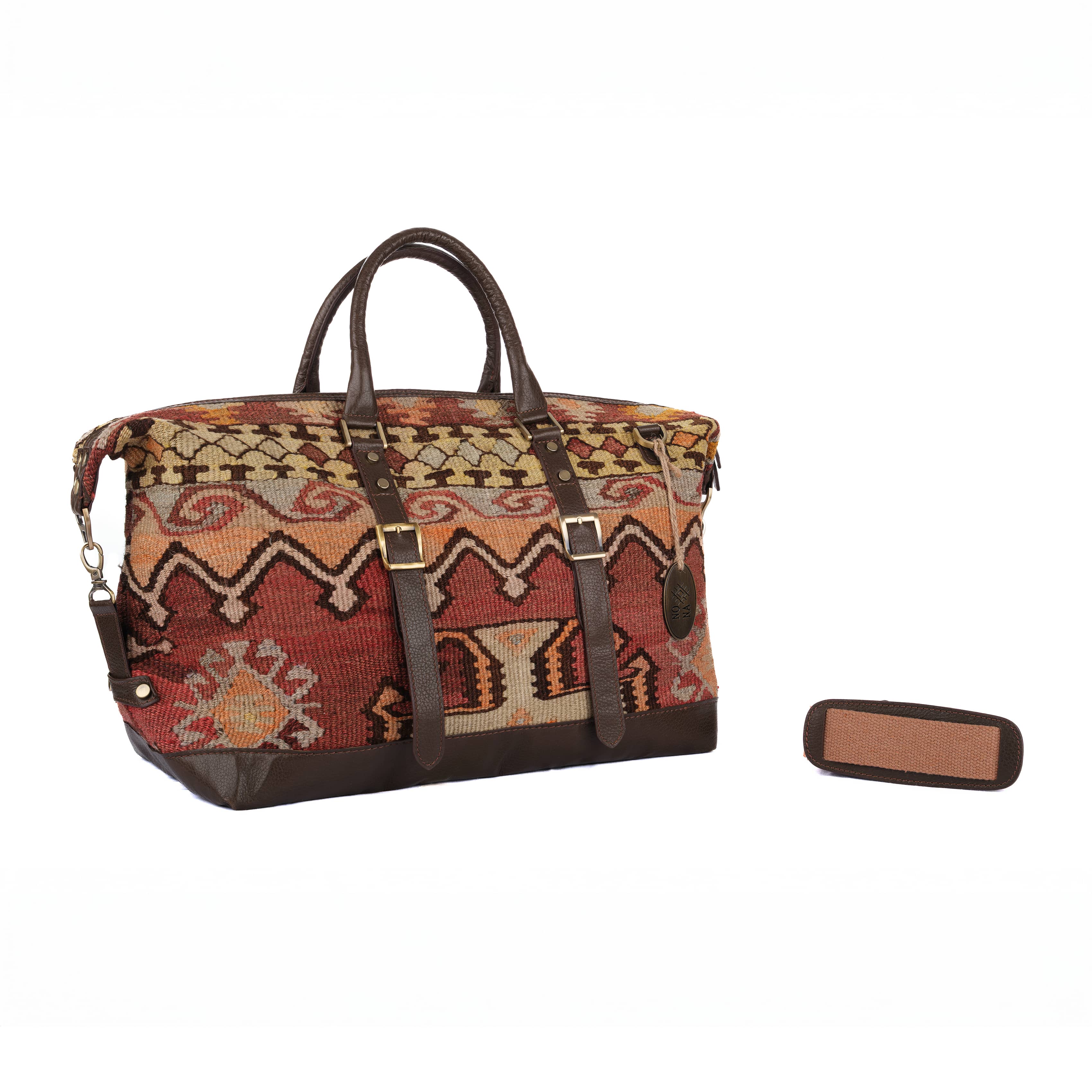 TheNonaStore Cairo Handmade Weekender Boho Bag, Unisex Bag