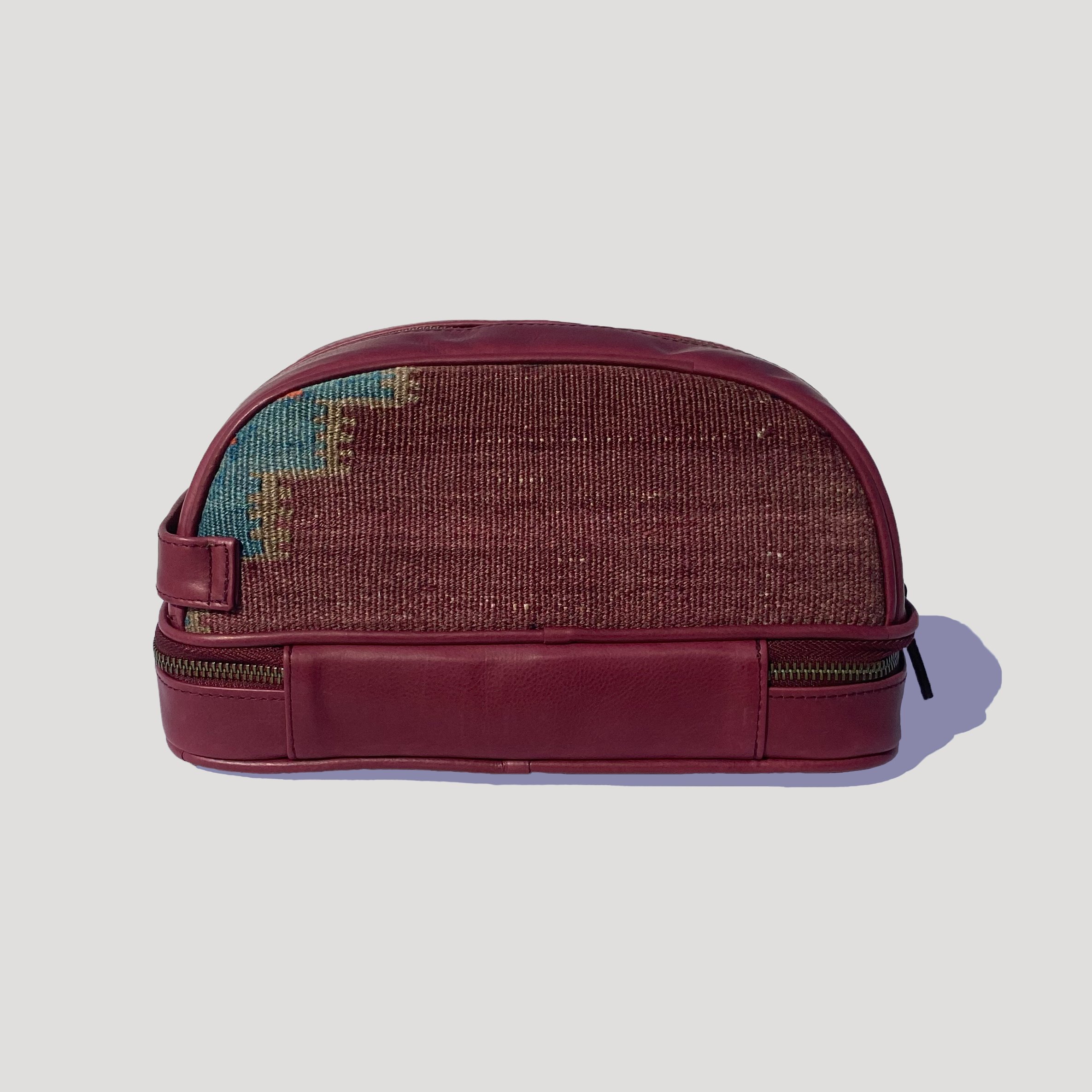 TheNonaStore Peak Dopp Kit, El Yapımı Kilim Boho Makyaj Çantası