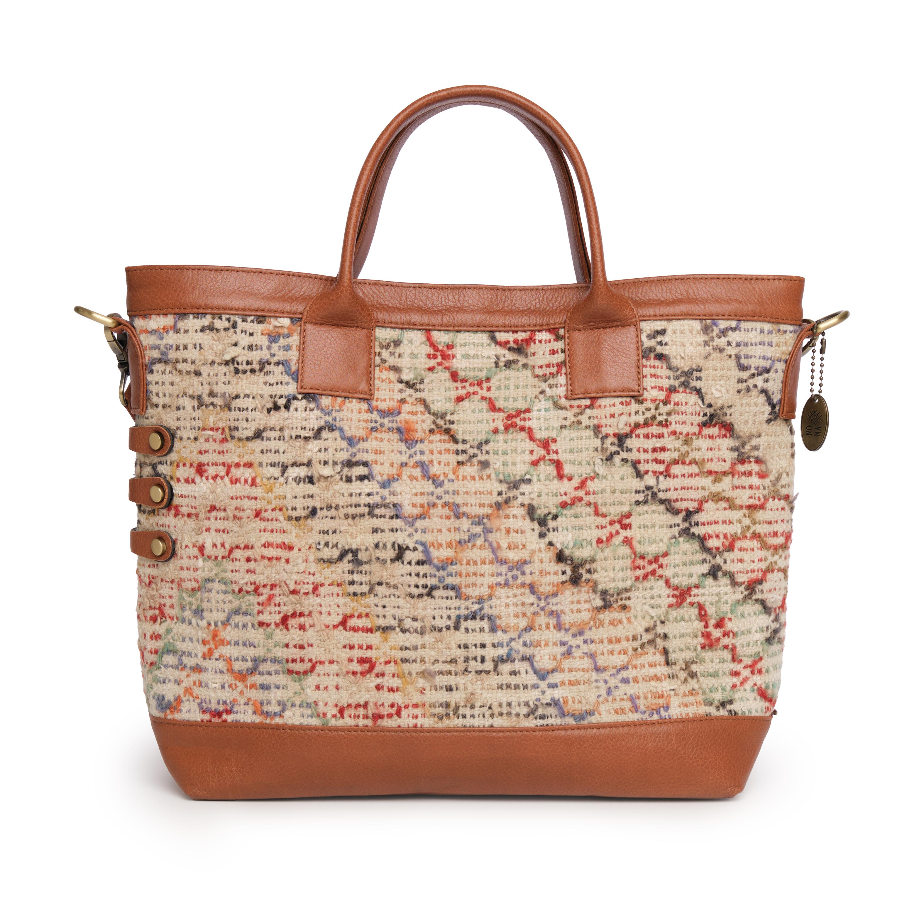 TheNonaStore Tote Çanta, El Yapmı Kilim Beach Boho Çanta