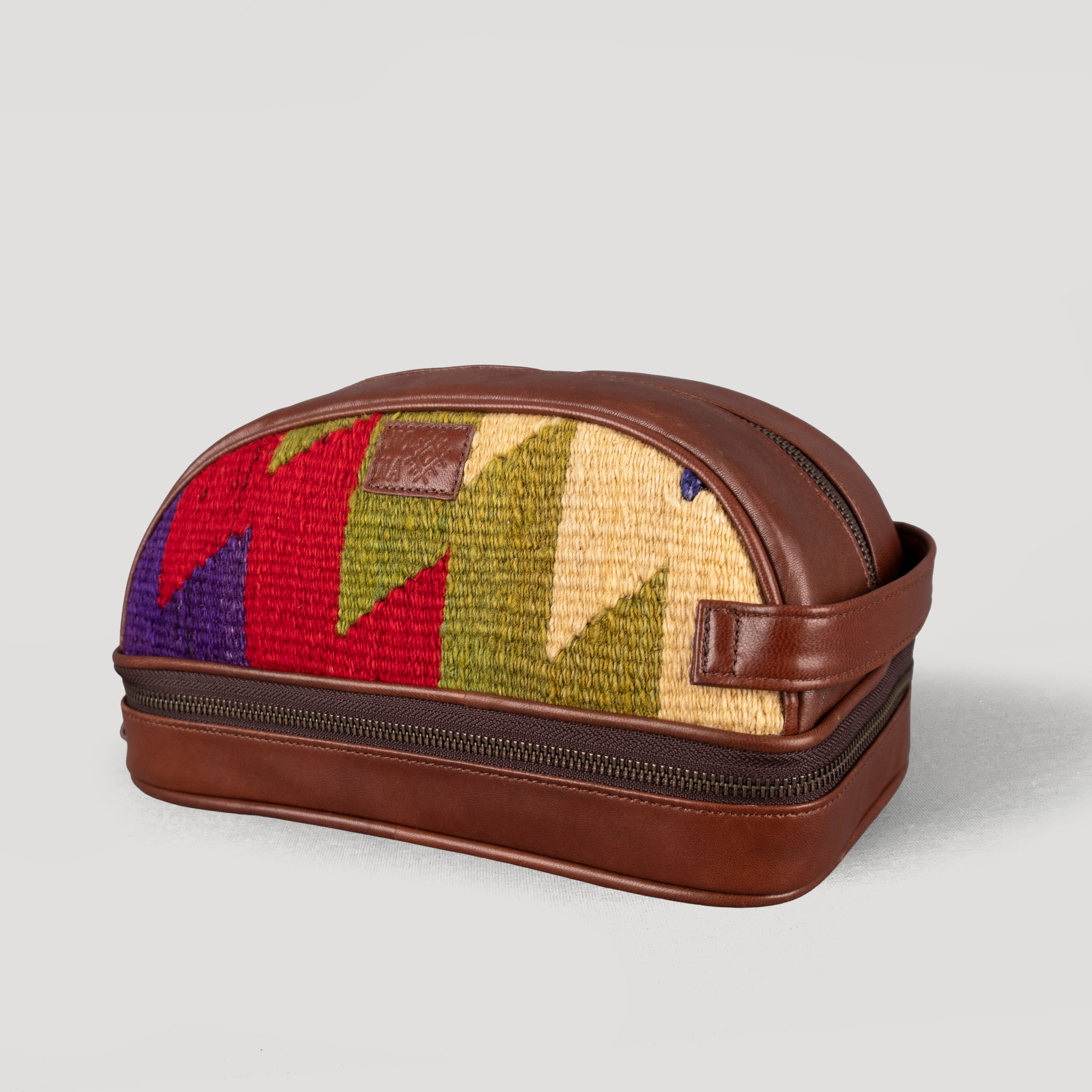 Cadiz Dopp Kit, El Yapımı Kilim Boho Makyaj Çantası TheNonaStore