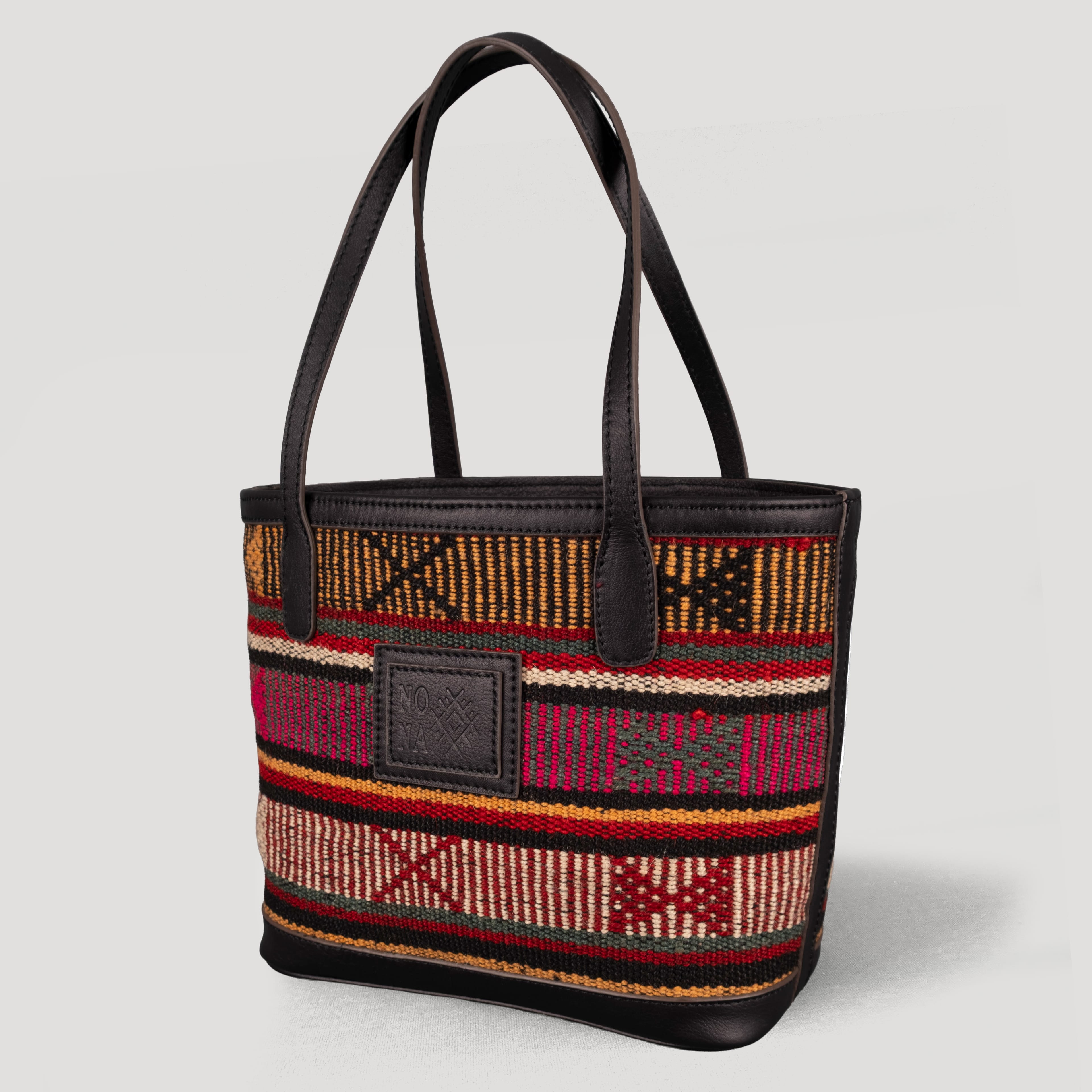 Rails TheNonaStore Tote Çanta, El Yapımı Antika Kilim Boho Çanta Mini