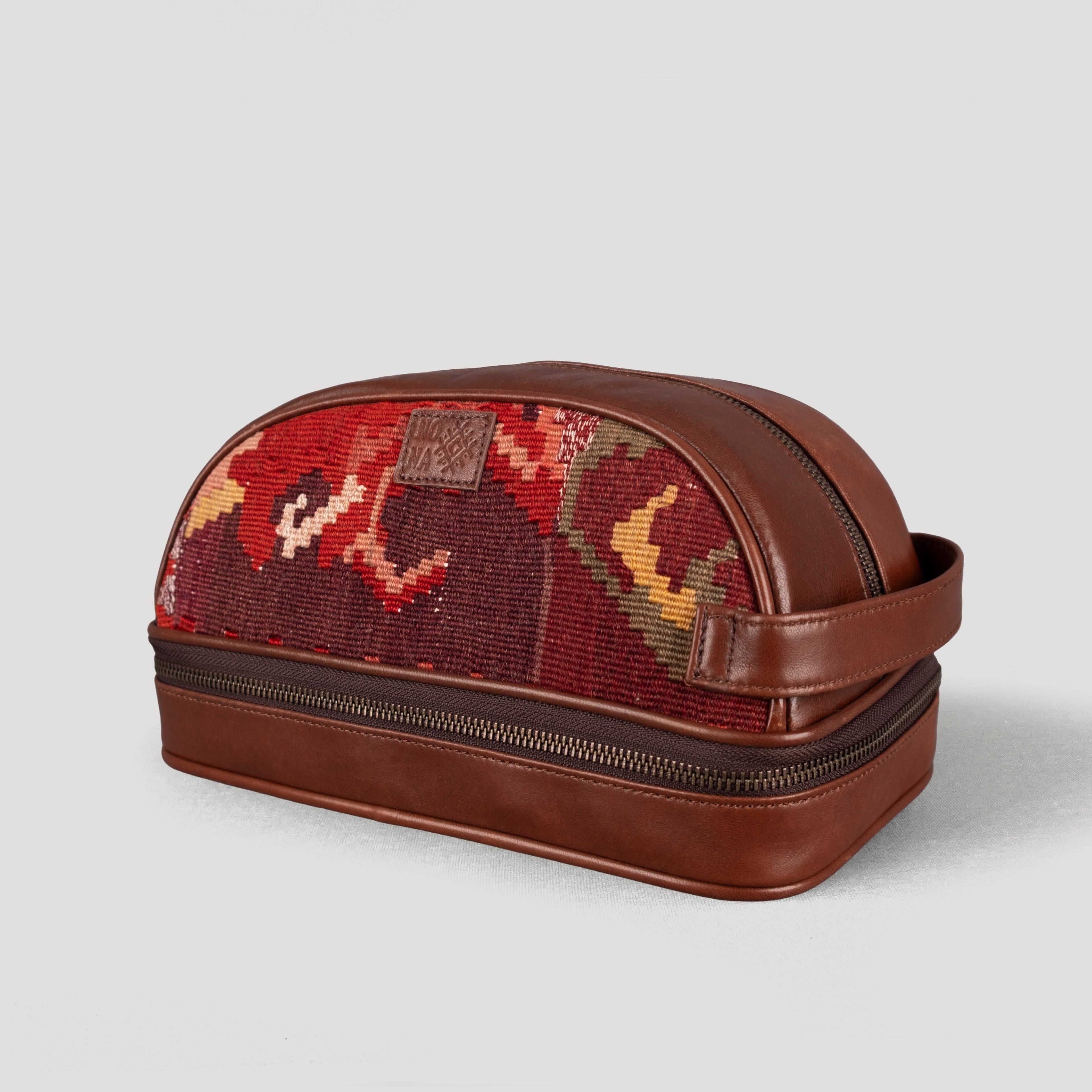 Pepper Dopp Kit, El Yapımı Kilim Boho Makyaj Çantası TheNonaStore