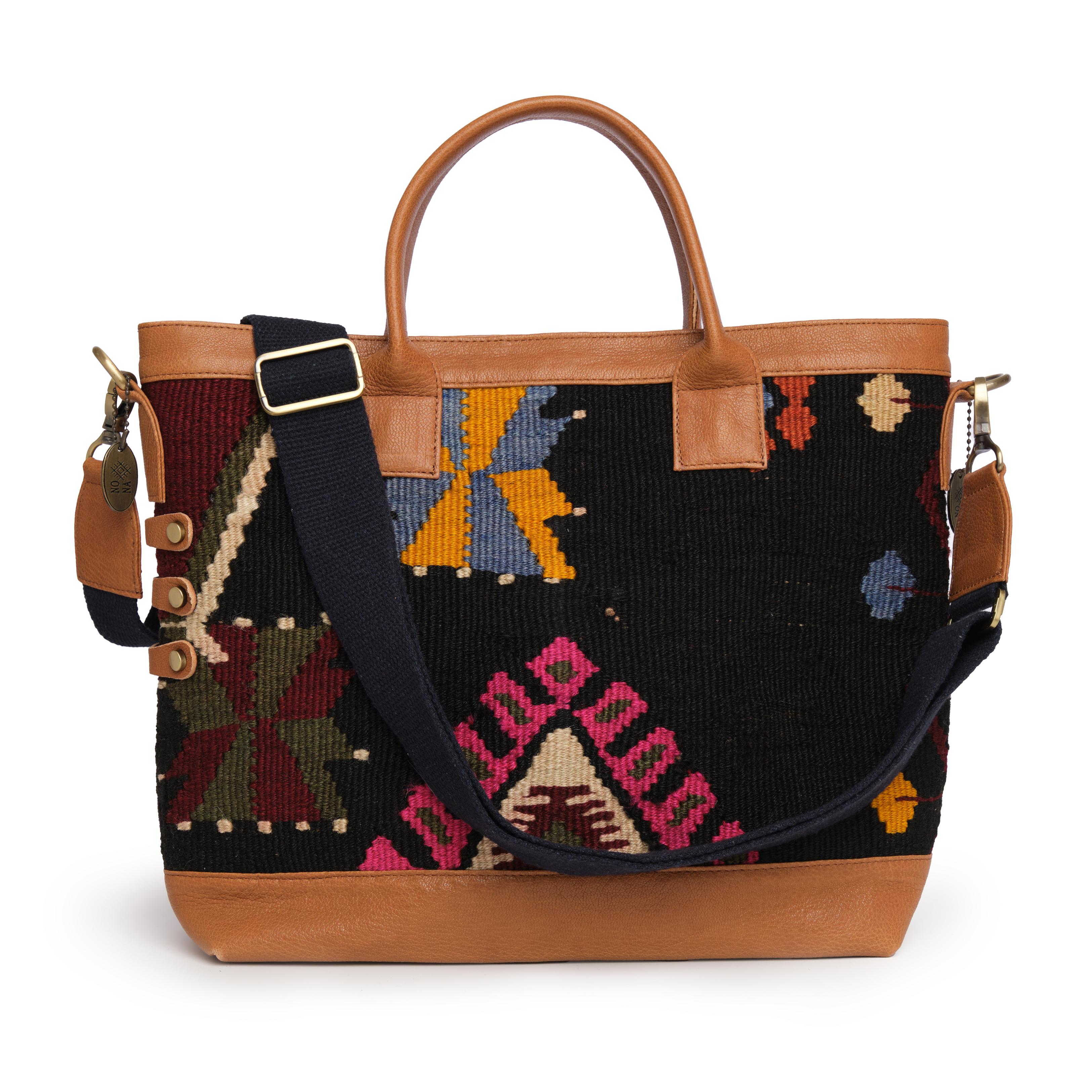 TheNonaStore Tote Bag, El Yapımı Kilim Gypsy Boho Çanta