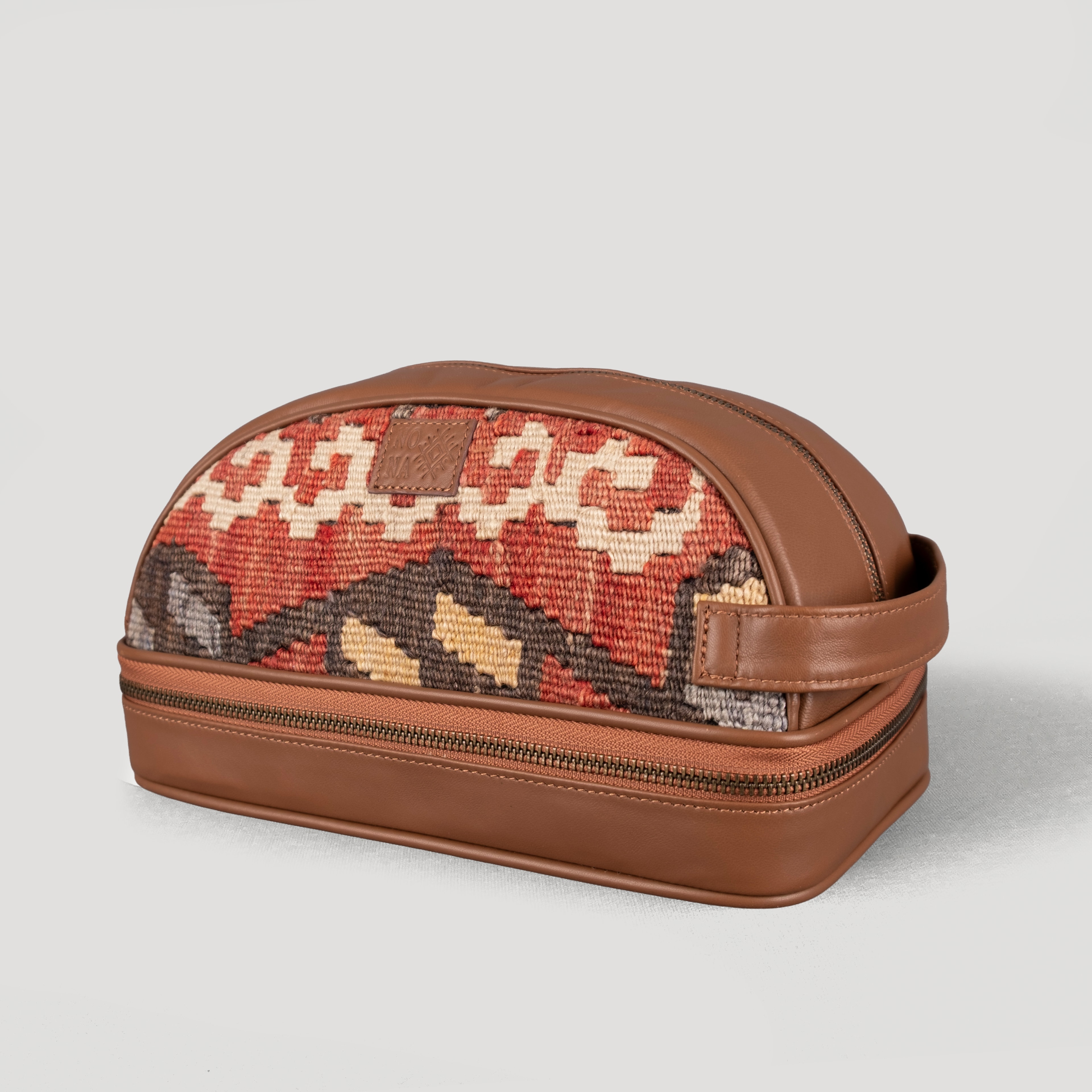 Nehir Dopp Kit, El Yapımı Kilim Boho Makyaj Çantası TheNonaStore