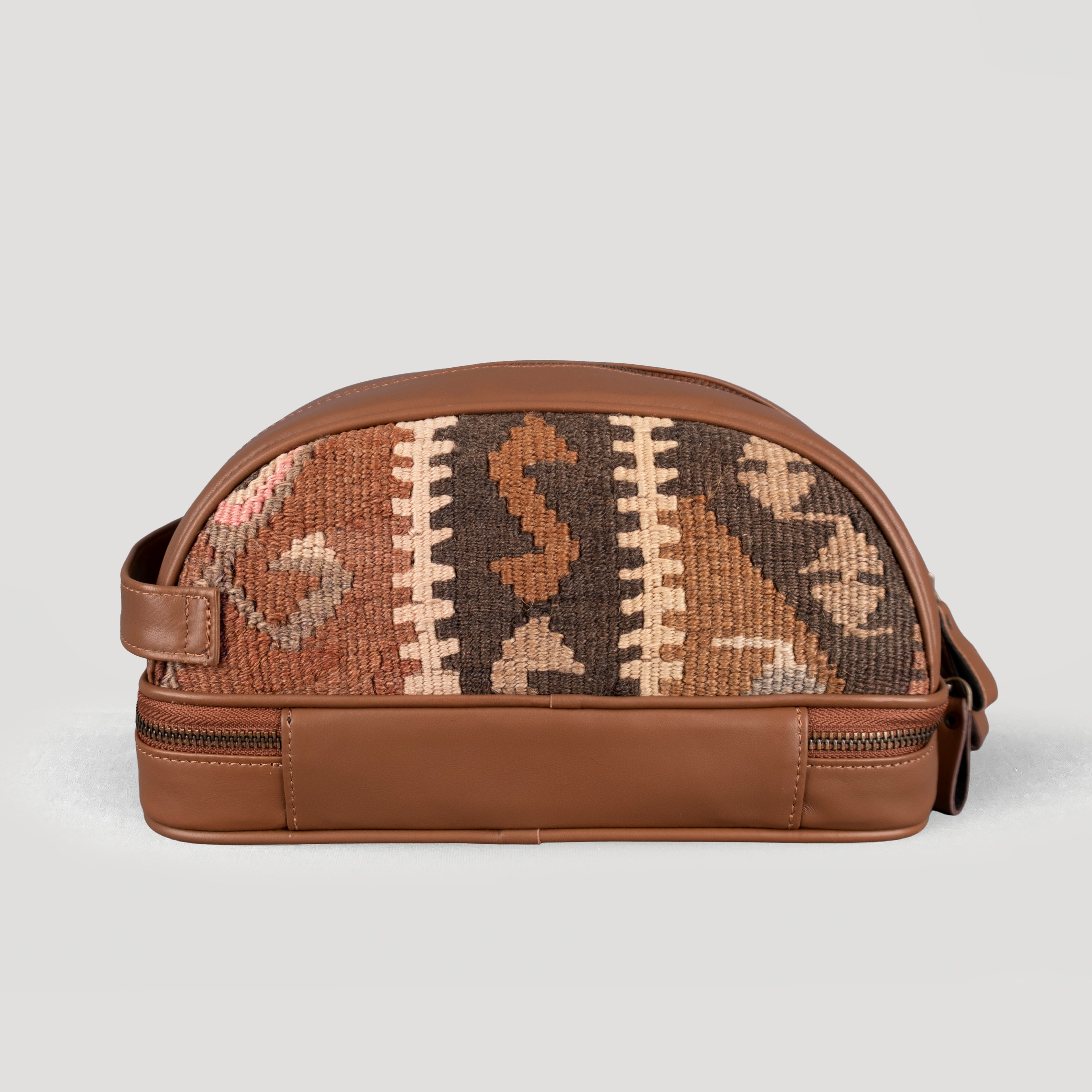 Çayır Dopp Kit, El Yapımı Kilim Boho Makyaj Çantası TheNonaStore