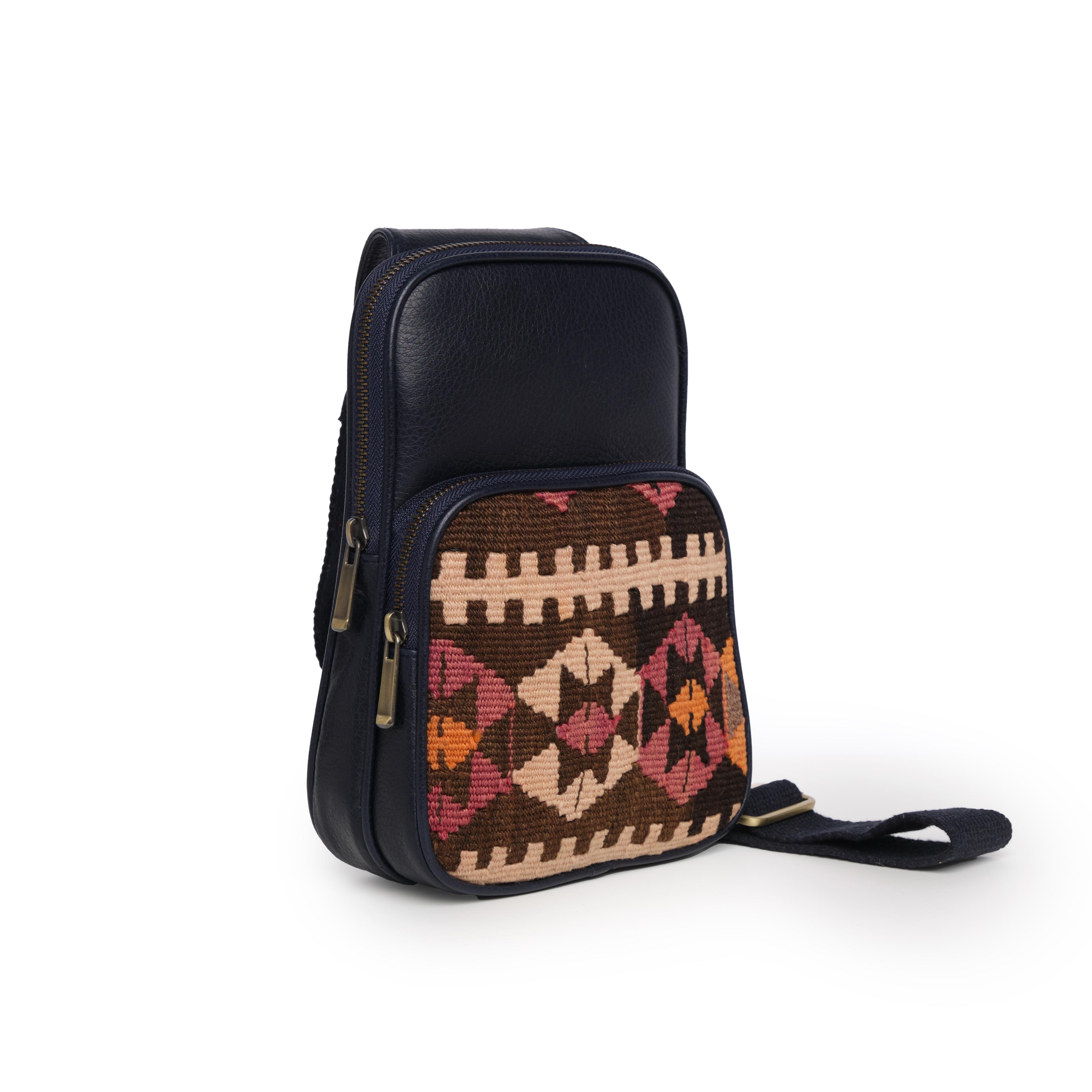 TheNonaStore Freebag, El Yapımı Kilim Nebula Bel Çantası