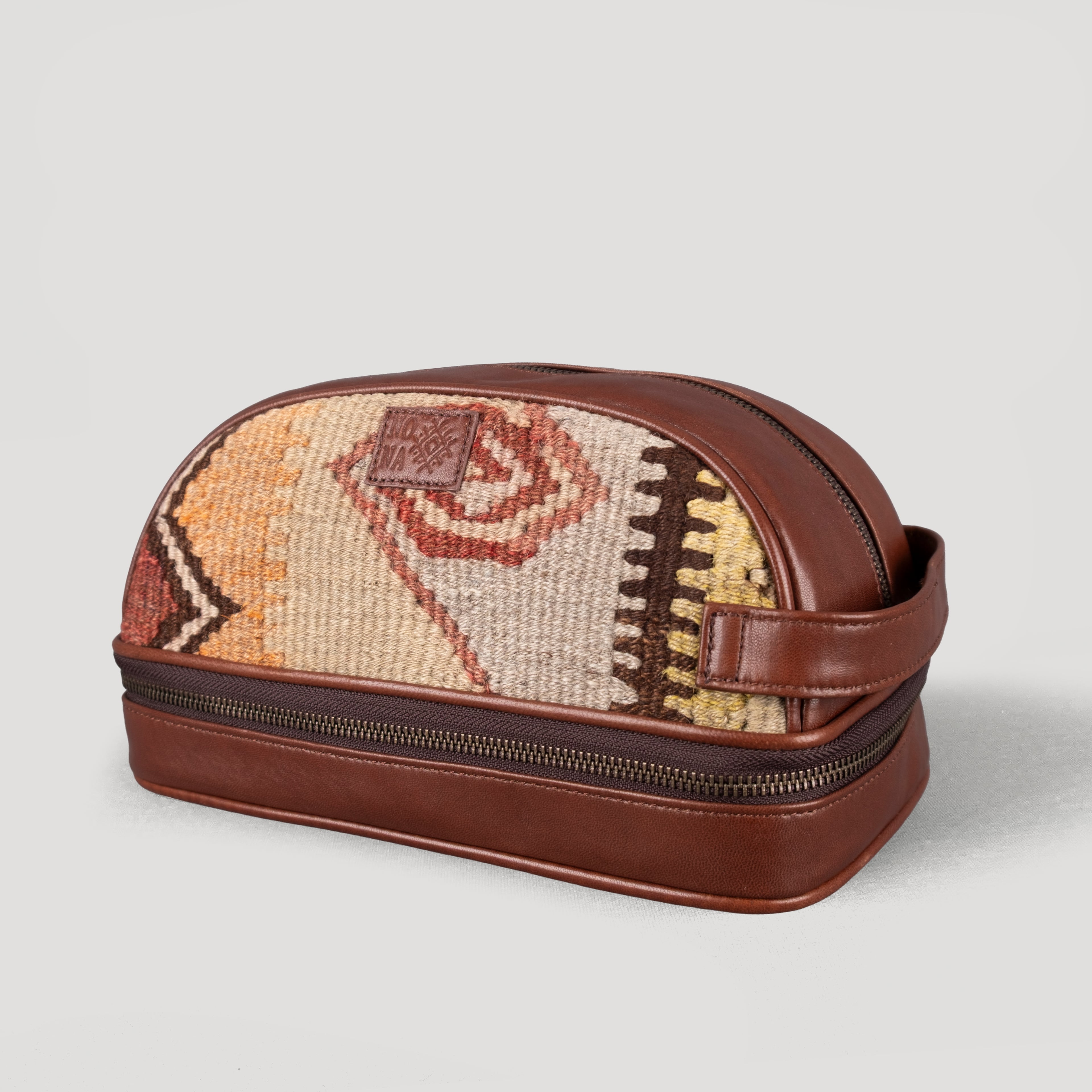 Hipnoz Dopp Kit, El Yapımı Kilim Boho Makyaj Çantası TheNonaStore