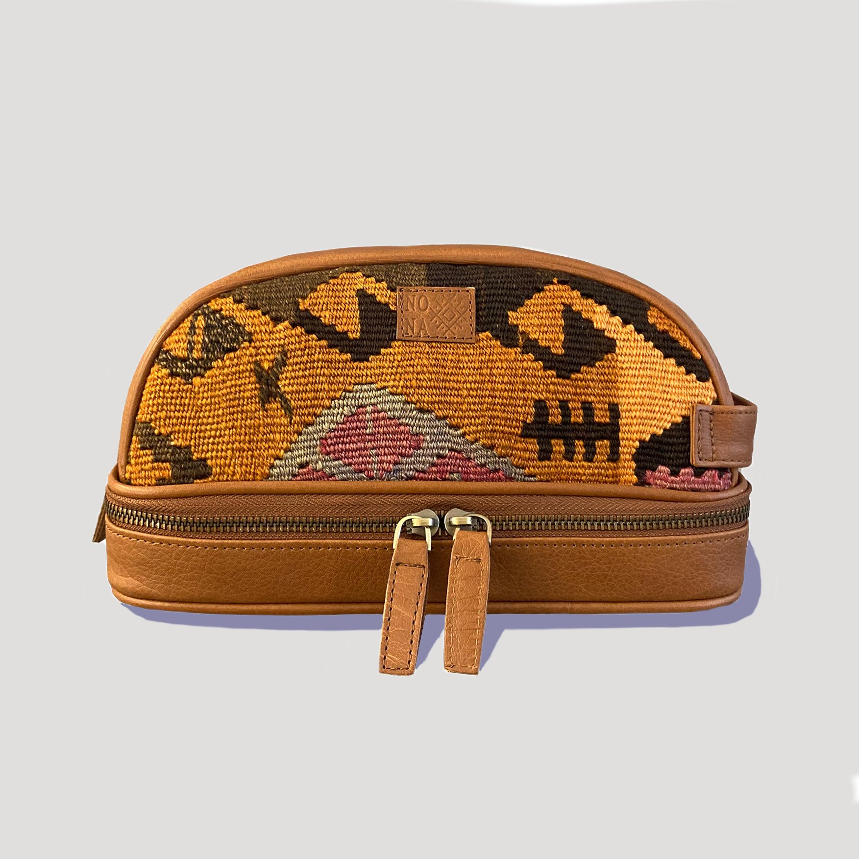 TheNonaStore Sun Dopp Kit, El Yapımı Kilim Boho Makyaj Çantası