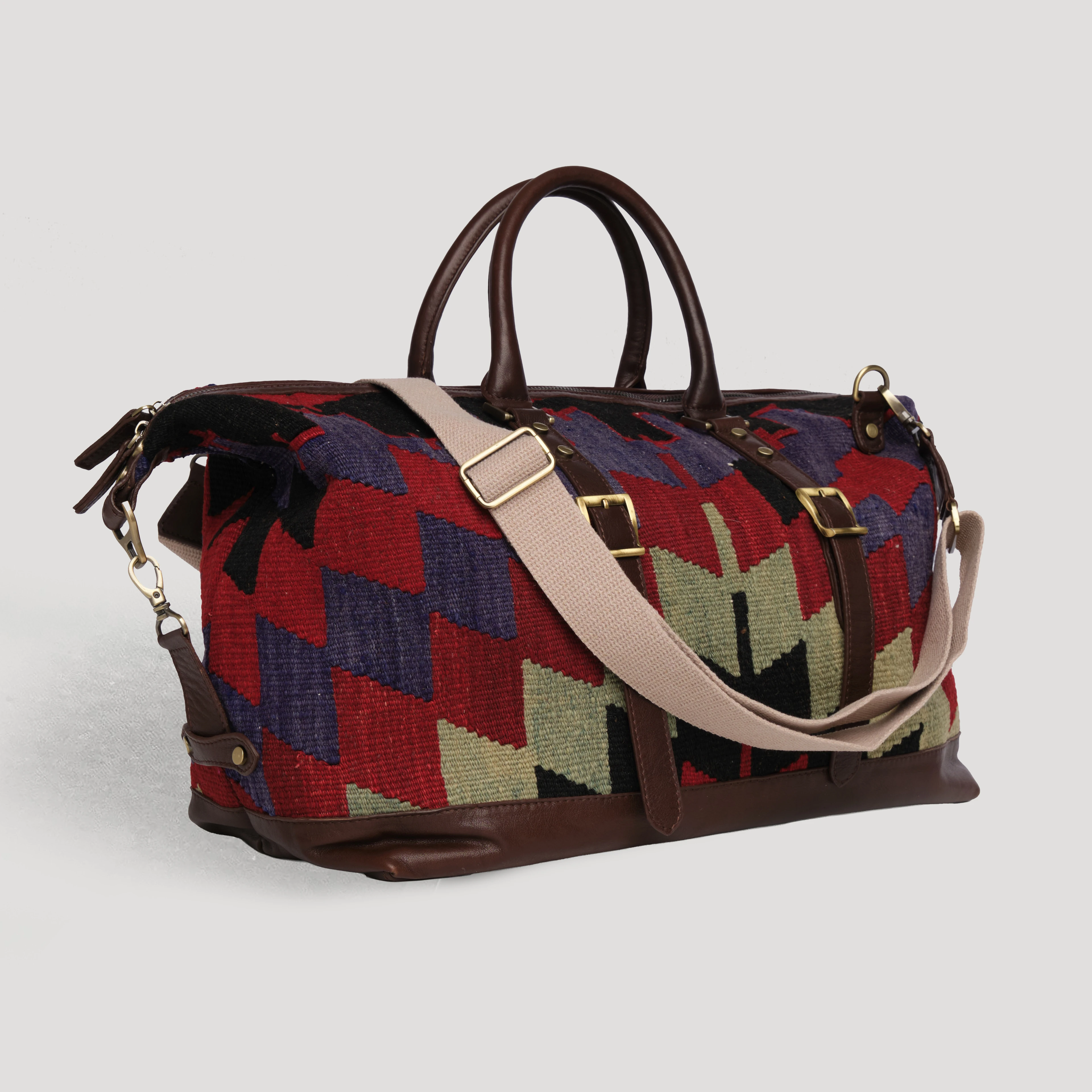 TheNonaStore Nocturne Handmade Weekender Boho Bag