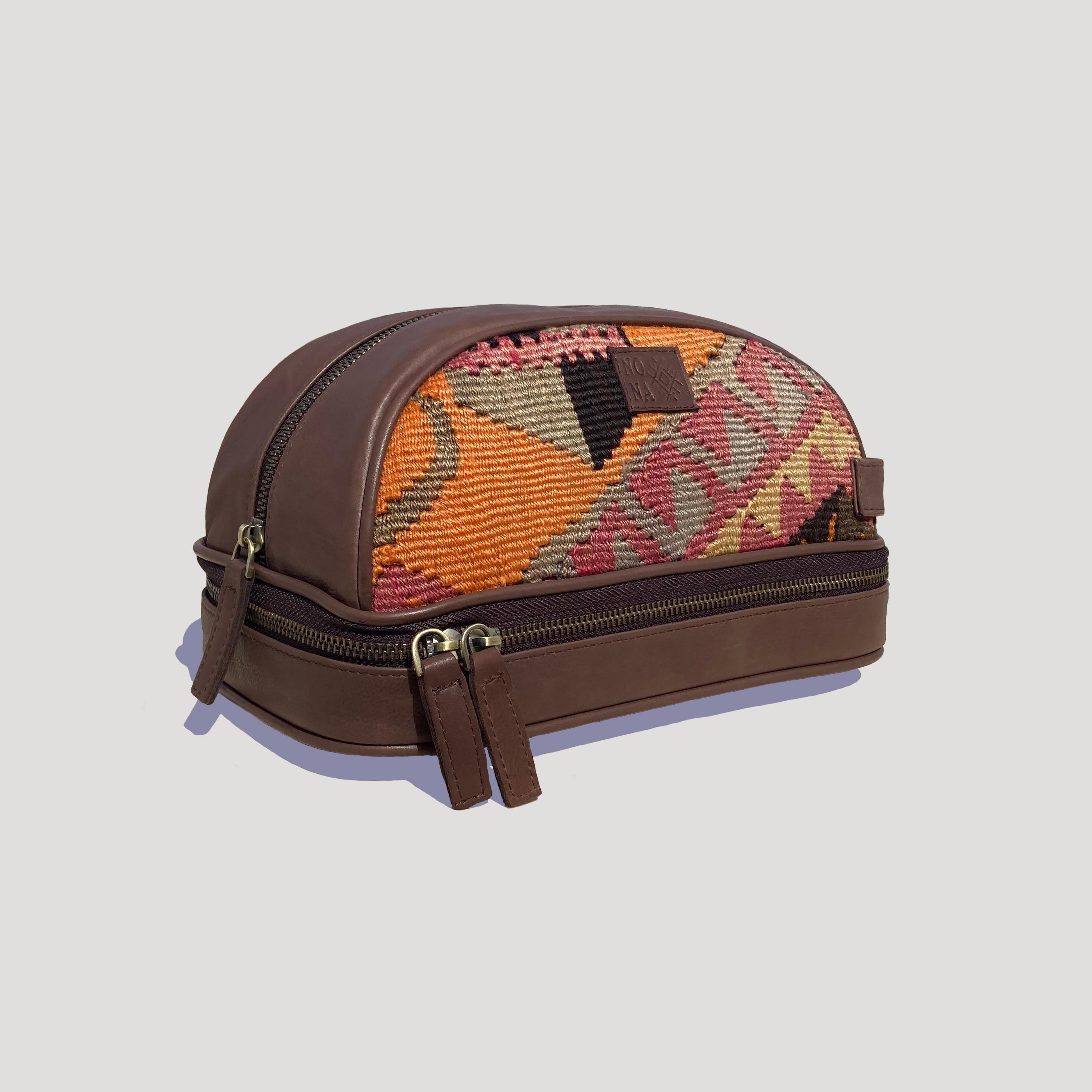 TheNonaStore Nature Dopp Kit, El Yapımı Kilim Boho Makyaj Çantası