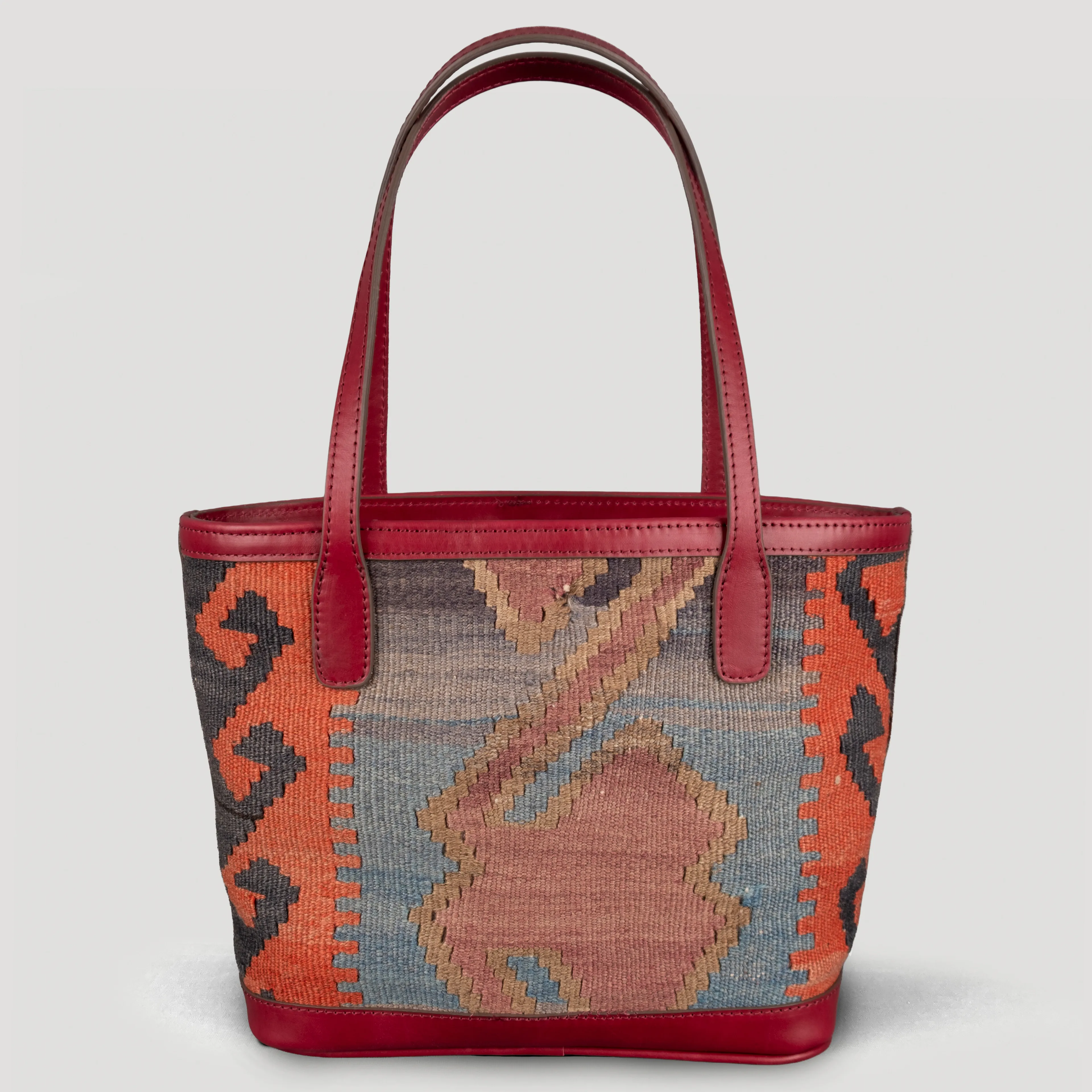 Altar TheNonaStore Tote Çanta, El Yapımı Antika Kilim Boho Çanta Mini