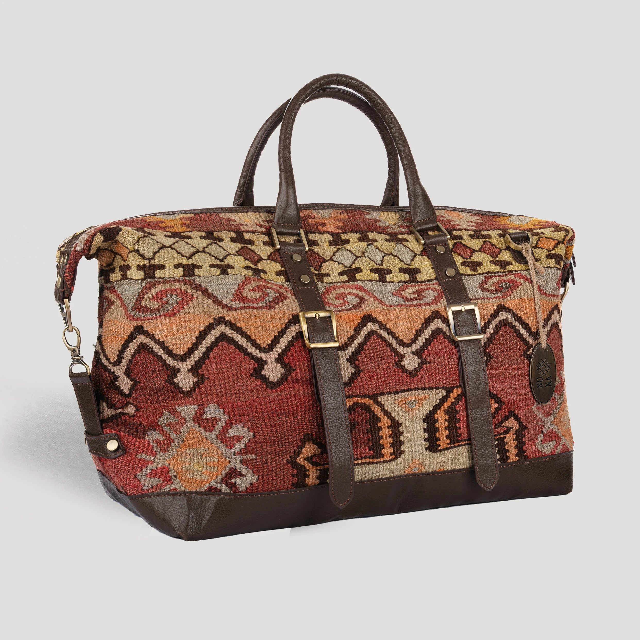 TheNonaStore Cairo Handmade Weekender Boho Bag, Unisex Bag