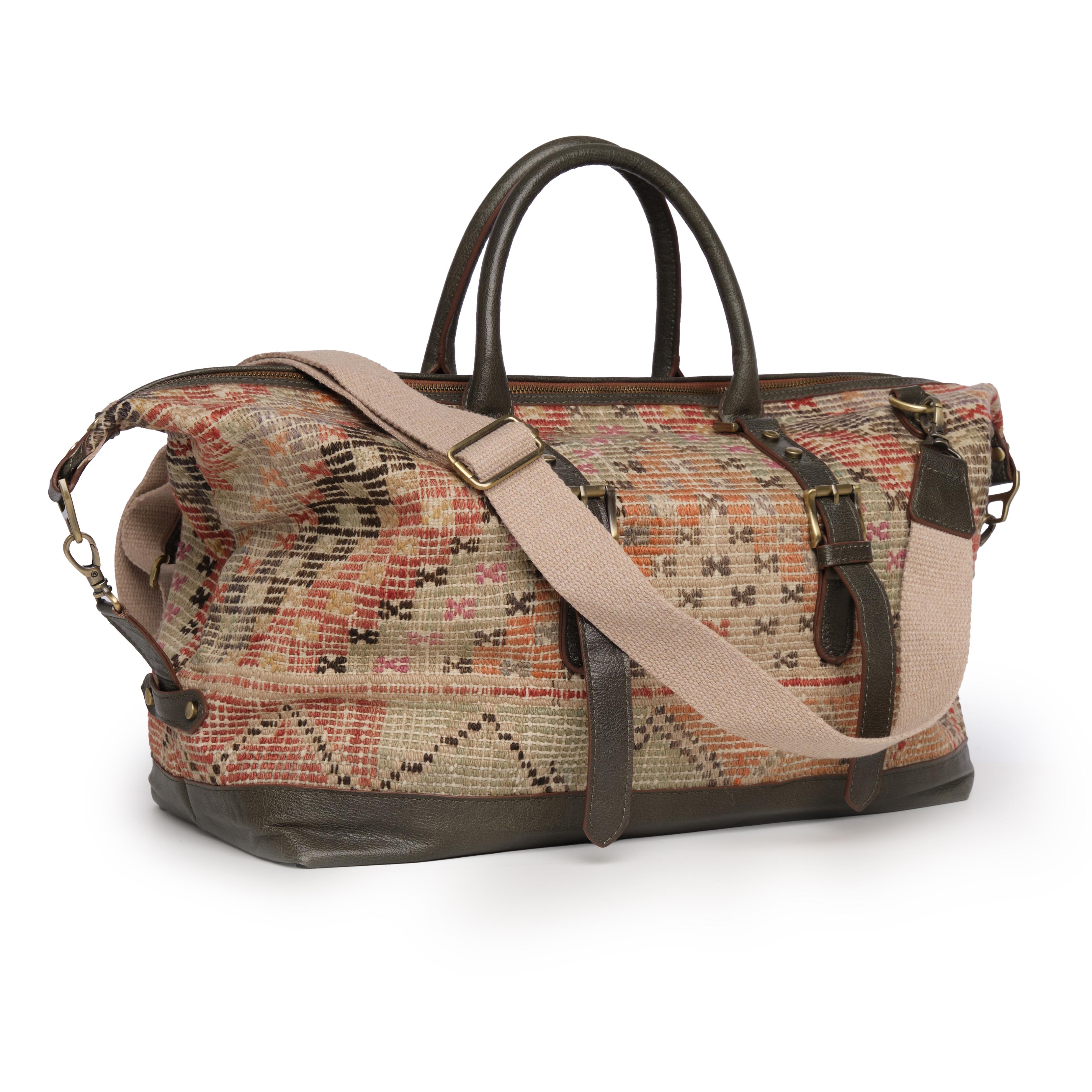 TheNonaStore Handmade Weekender Dune Boho Bag, Unisex Bag
