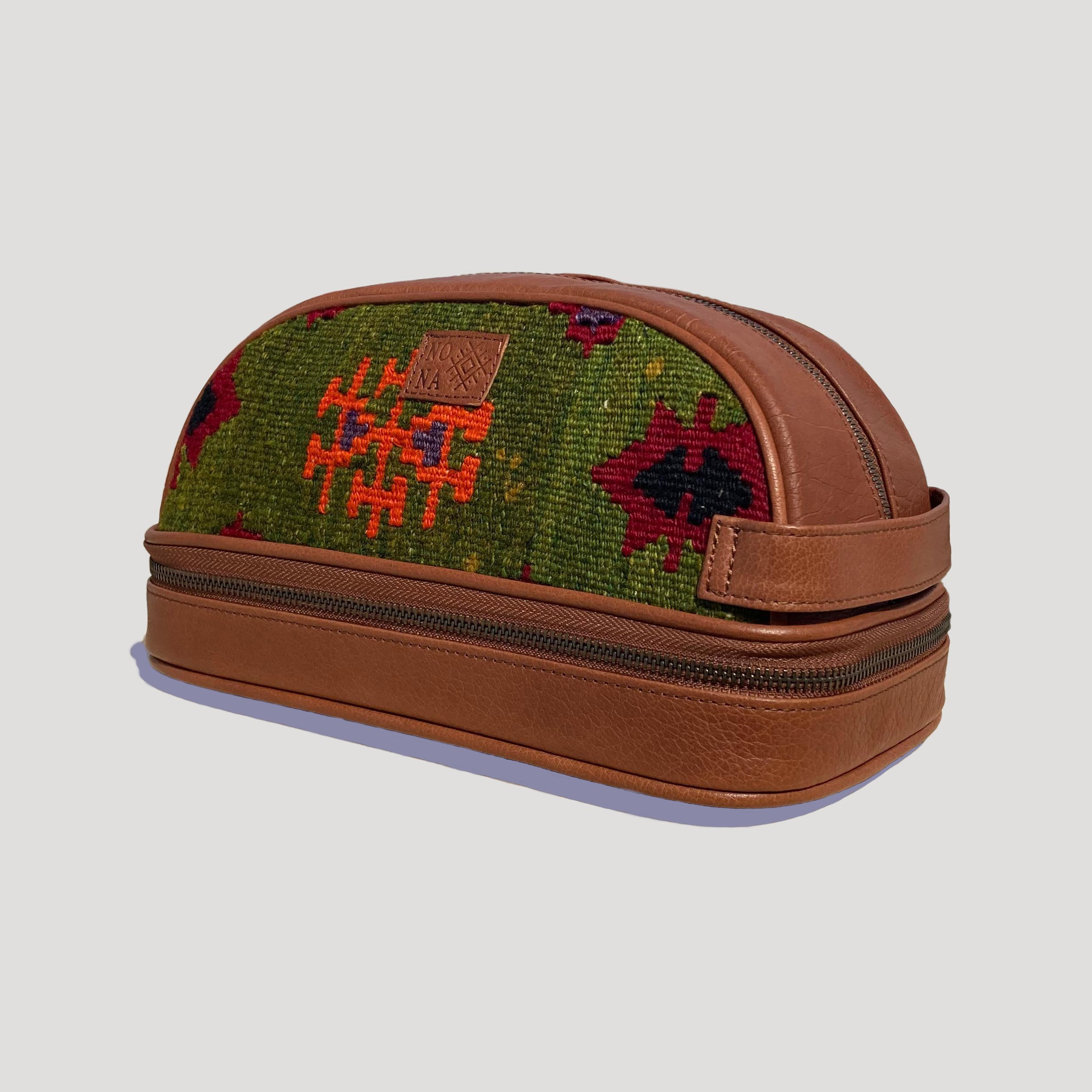 TheNonaStore Sprout Dopp Kit, El Yapımı Kilim Boho Makyaj Çantası