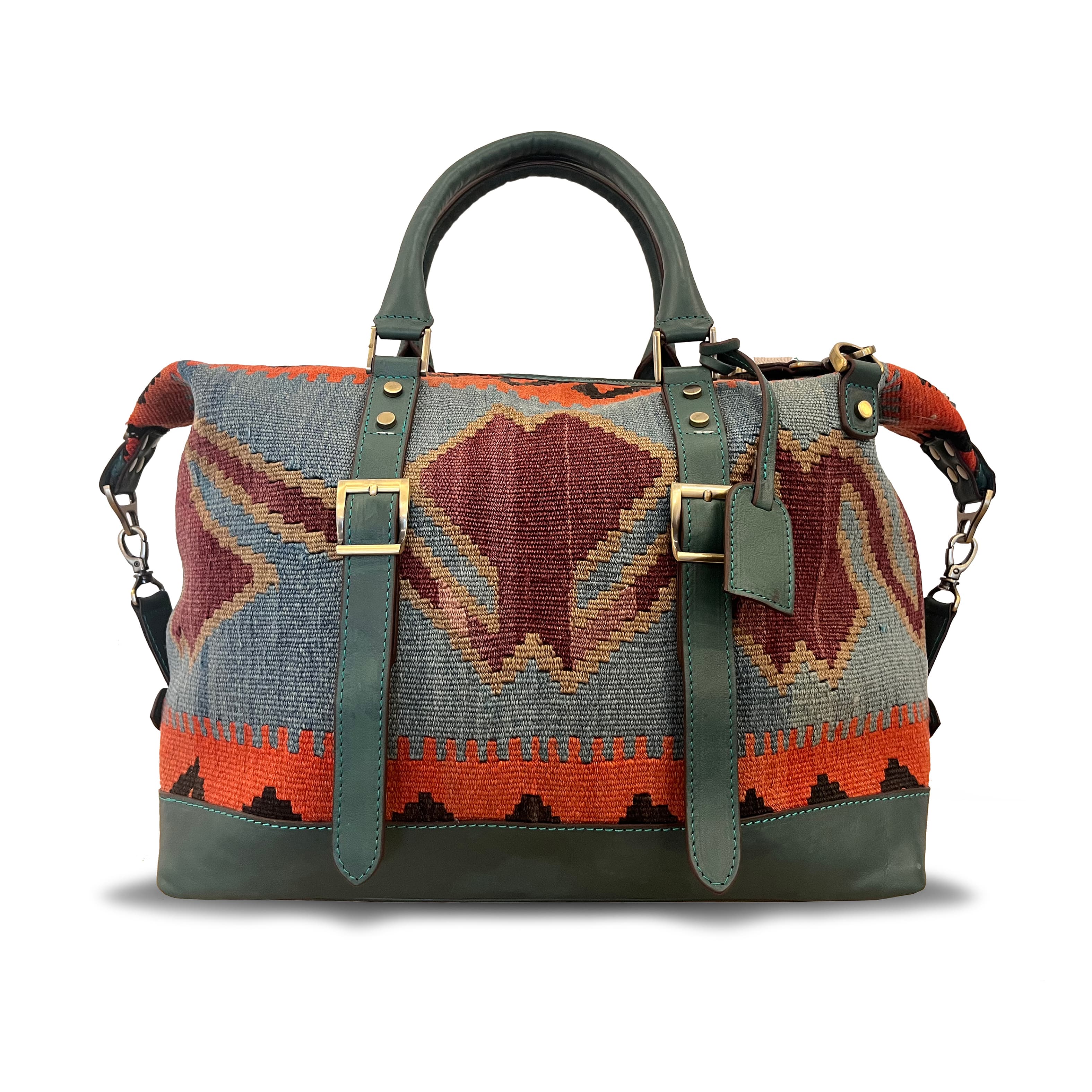 TheNonaStore River Handmade Weekender Boho Bag, Unisex Bag