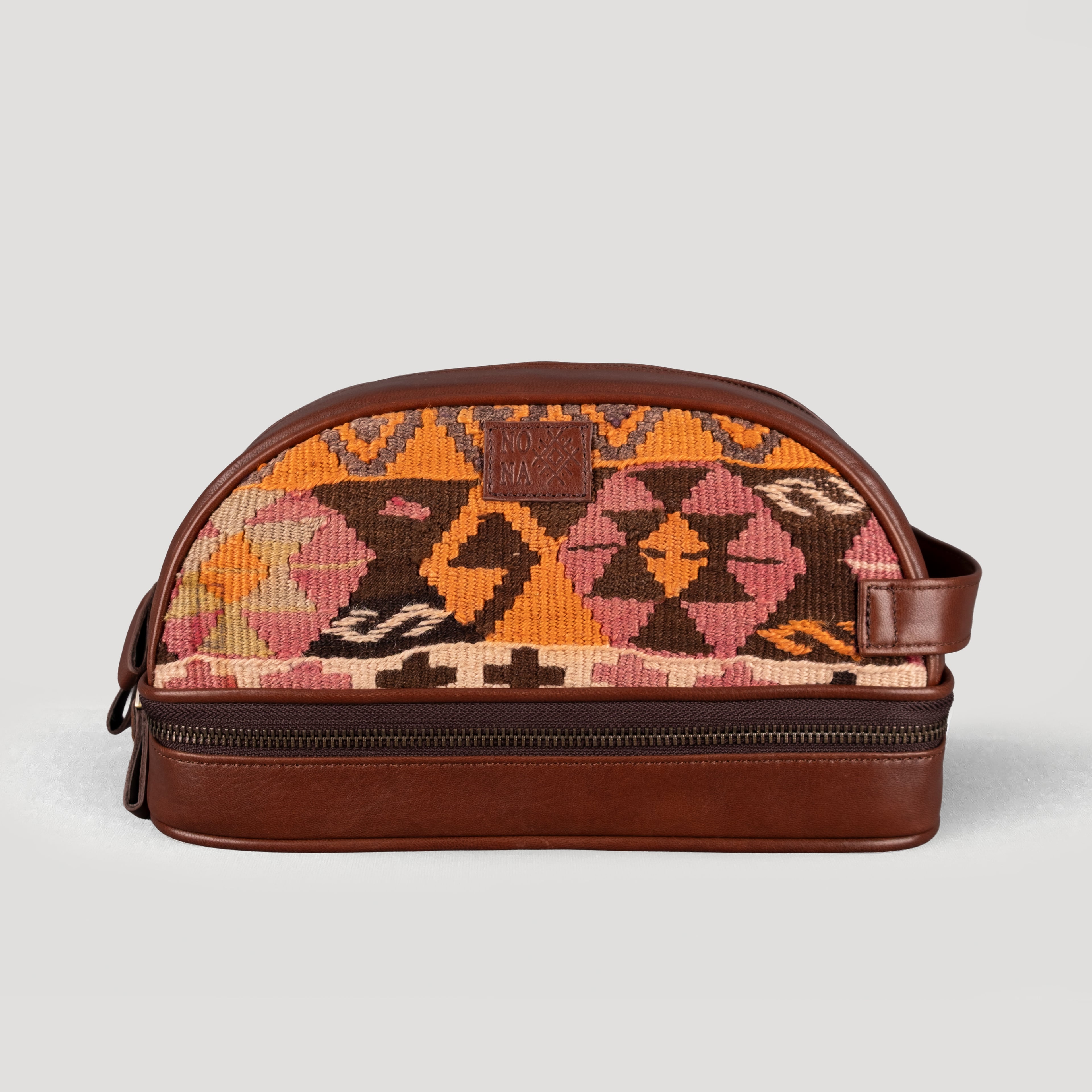 Desen Dopp Kit, El Yapımı Kilim Boho Makyaj Çantası TheNonaStore