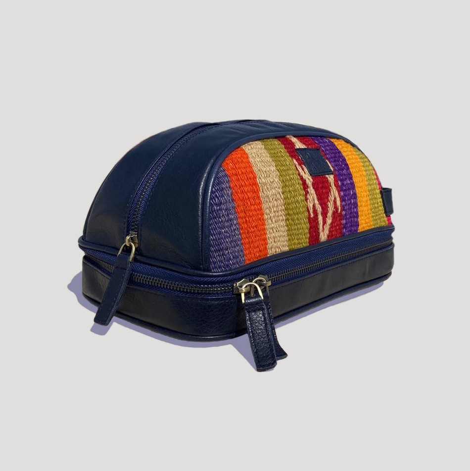 TheNonaStore Rainbow Dopp Kit, El Yapımı Kilim Boho Makyaj Çantası