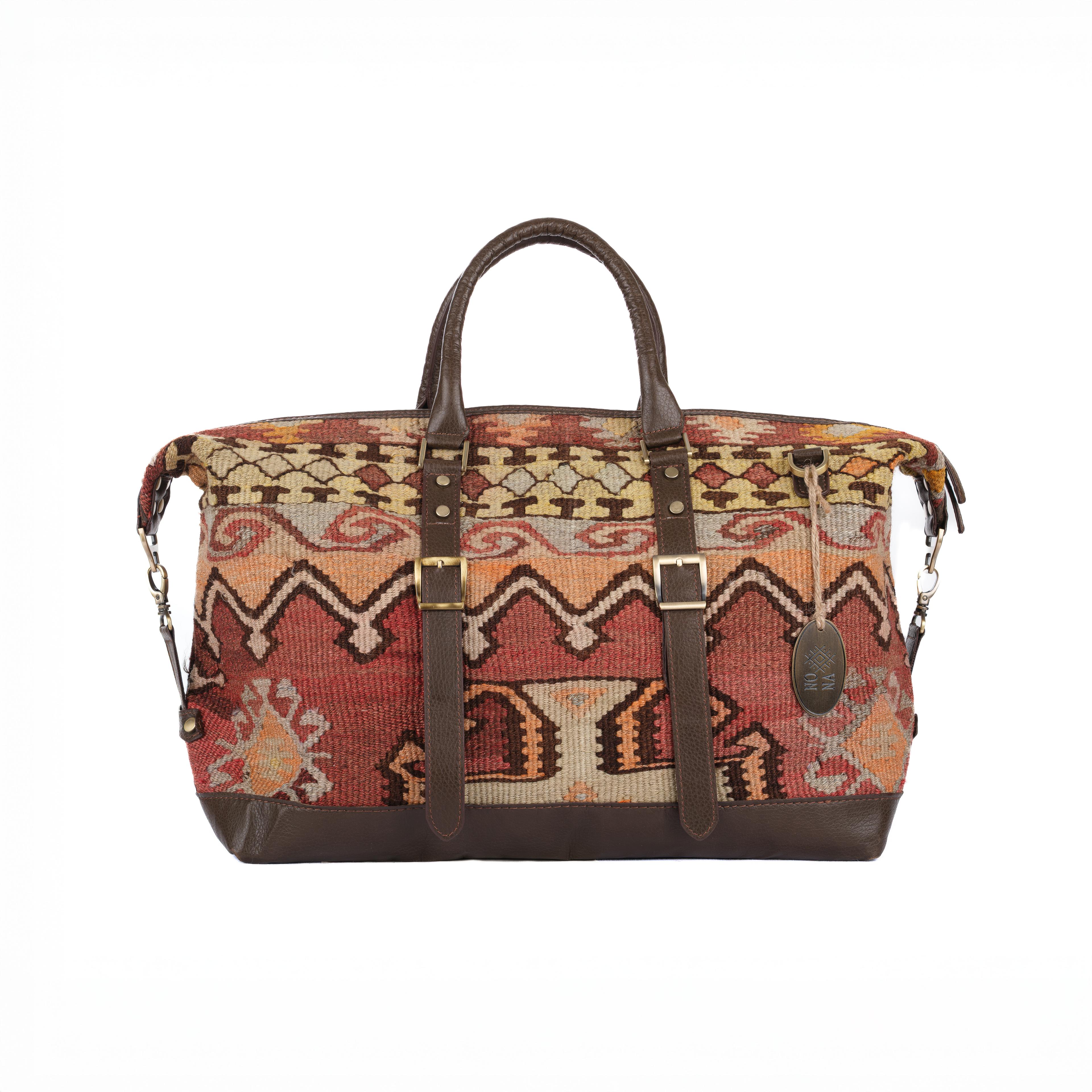TheNonaStore Cairo Handmade Weekender Boho Bag, Unisex Bag
