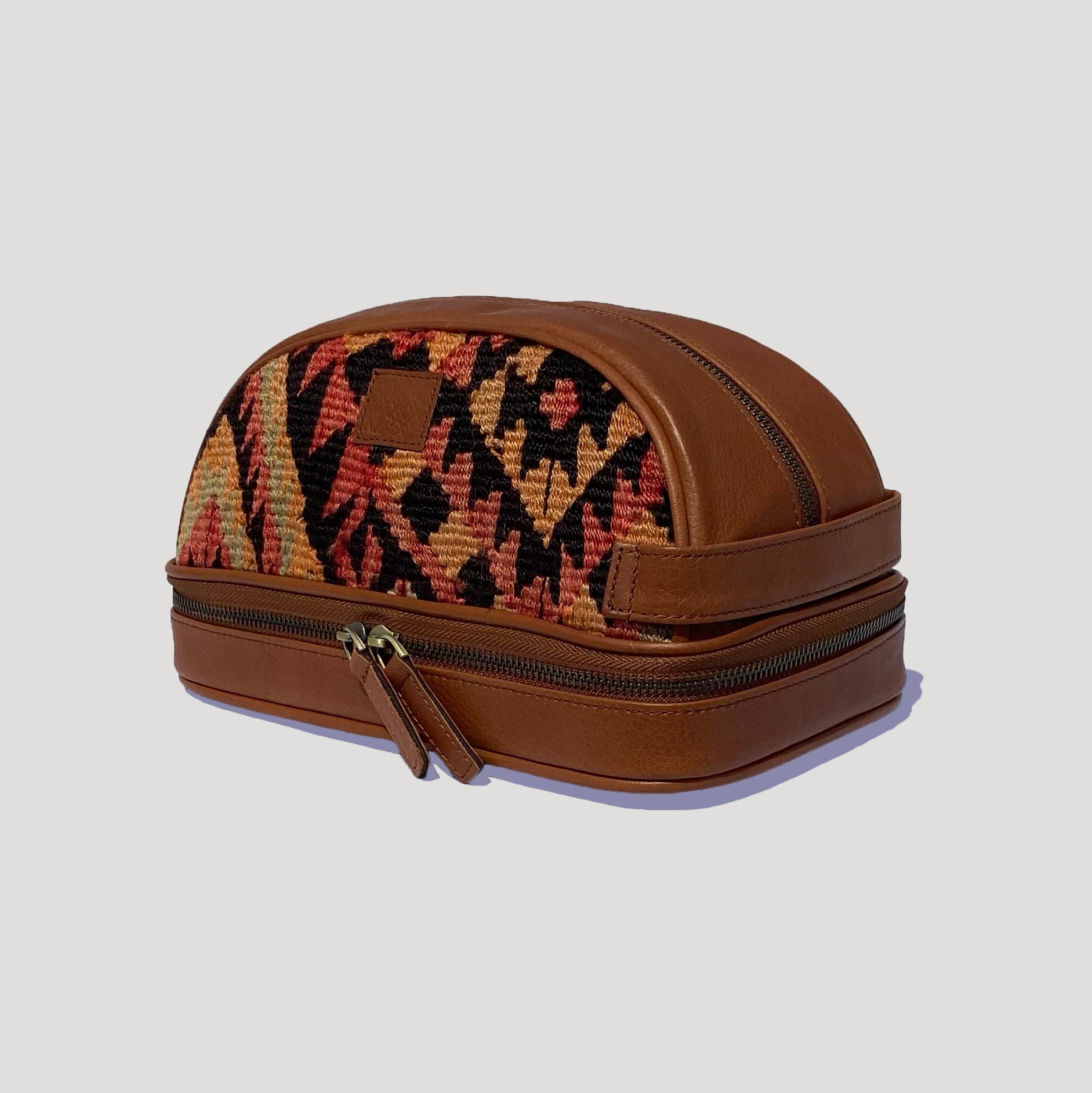 TheNonaStore Lion Dopp Kit, El Yapımı Kilim Boho Makyaj Çantası