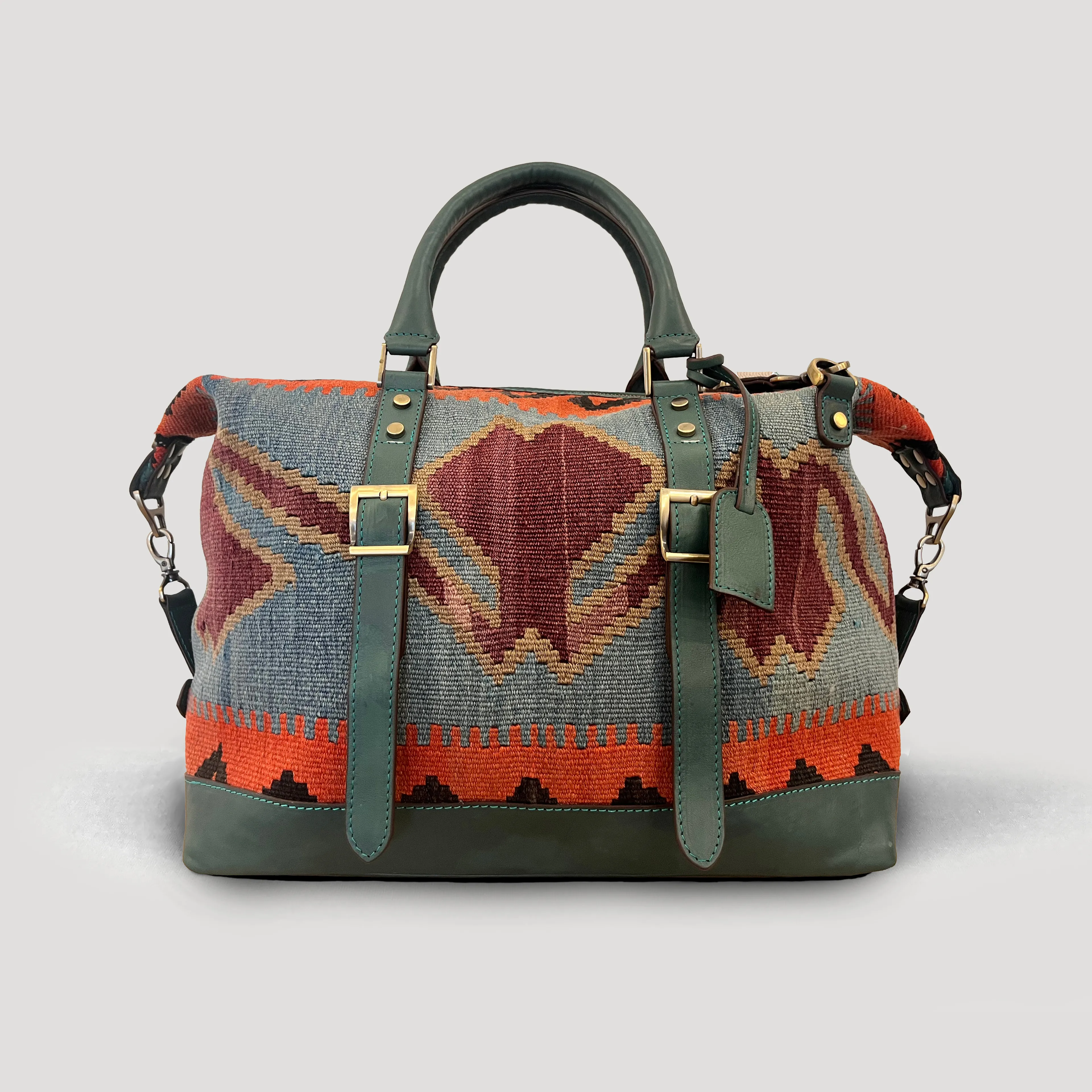 TheNonaStore River Handmade Weekender Boho Bag, Unisex Bag