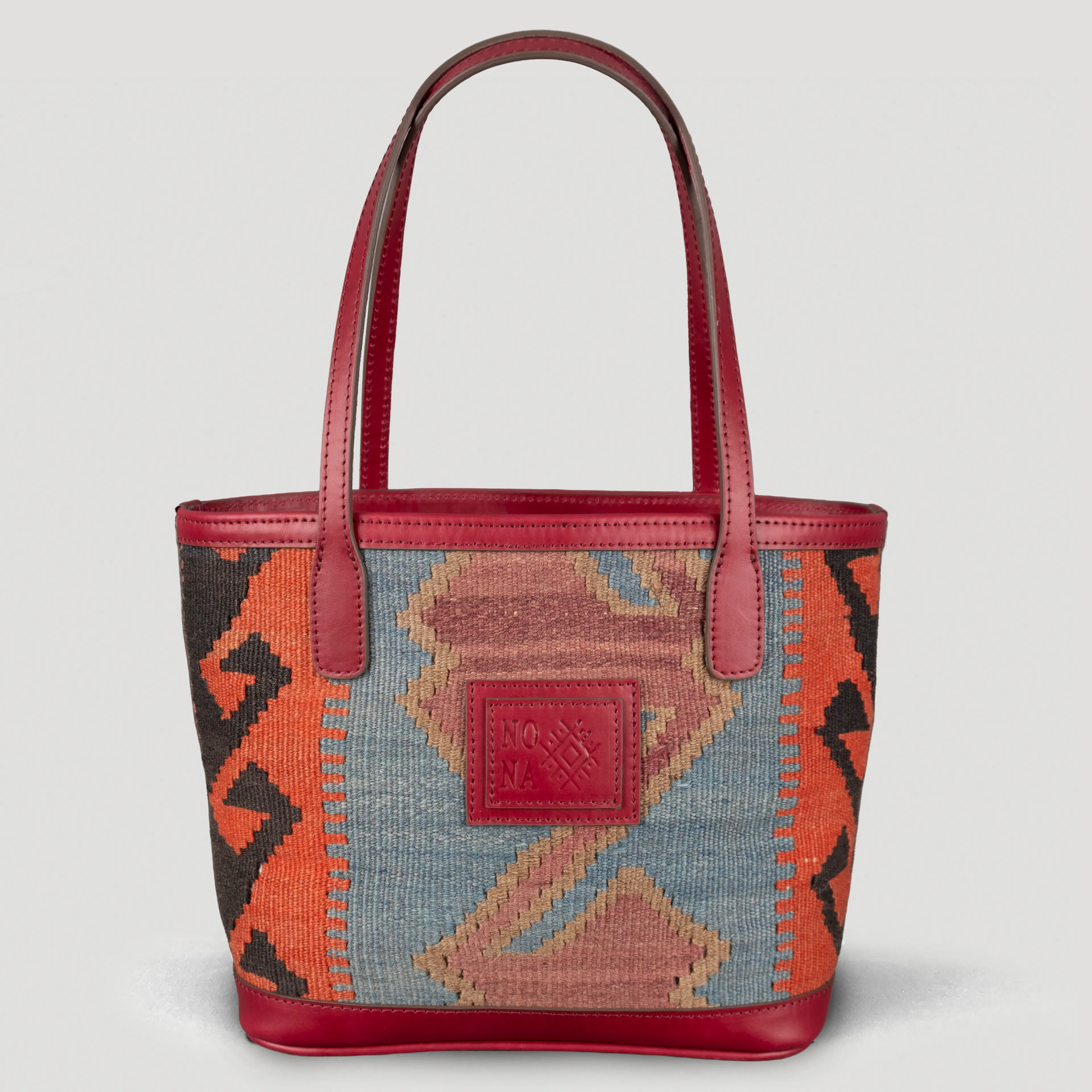 Altar TheNonaStore Tote Çanta, El Yapımı Antika Kilim Boho Çanta Mini