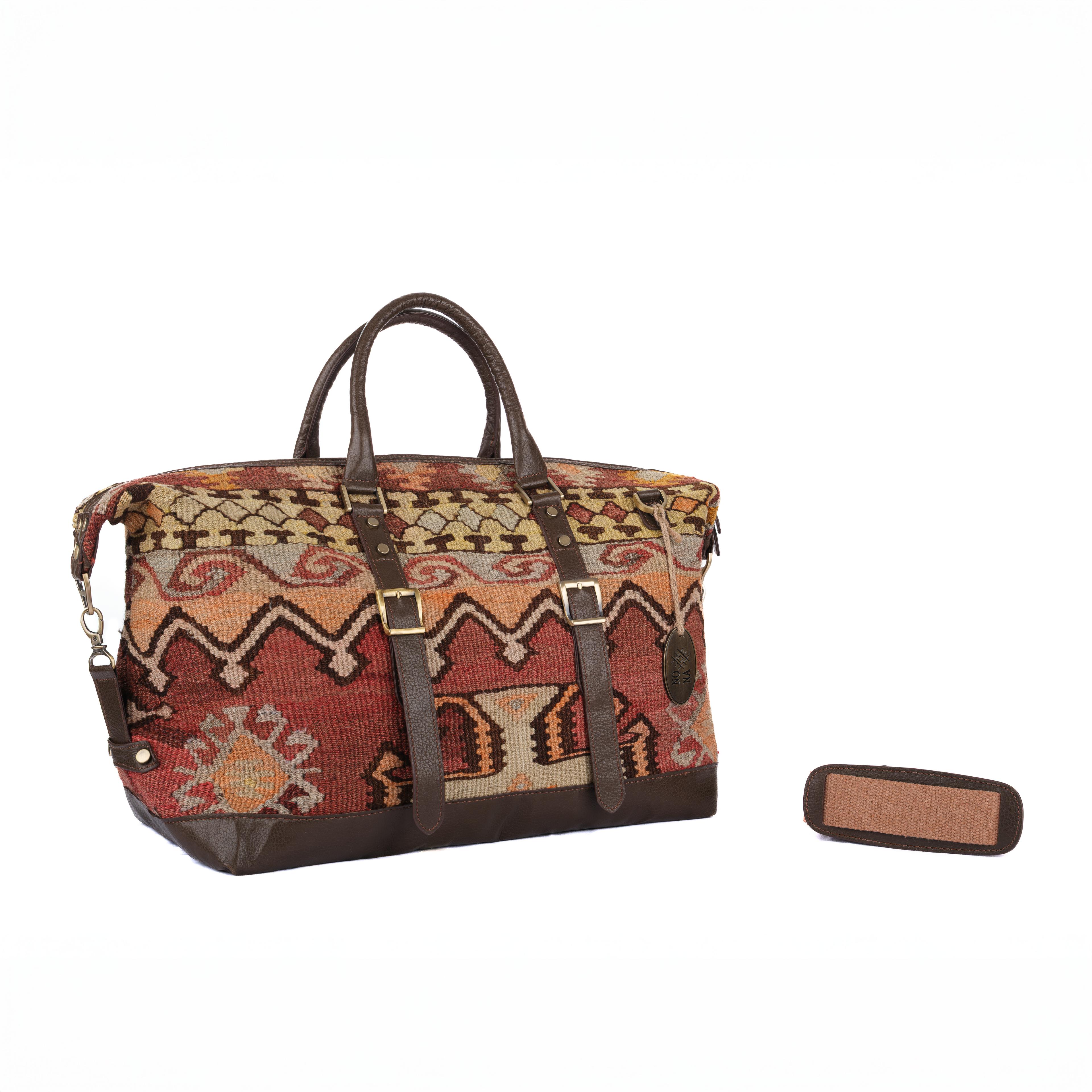 TheNonaStore Cairo Handmade Weekender Boho Bag, Unisex Bag