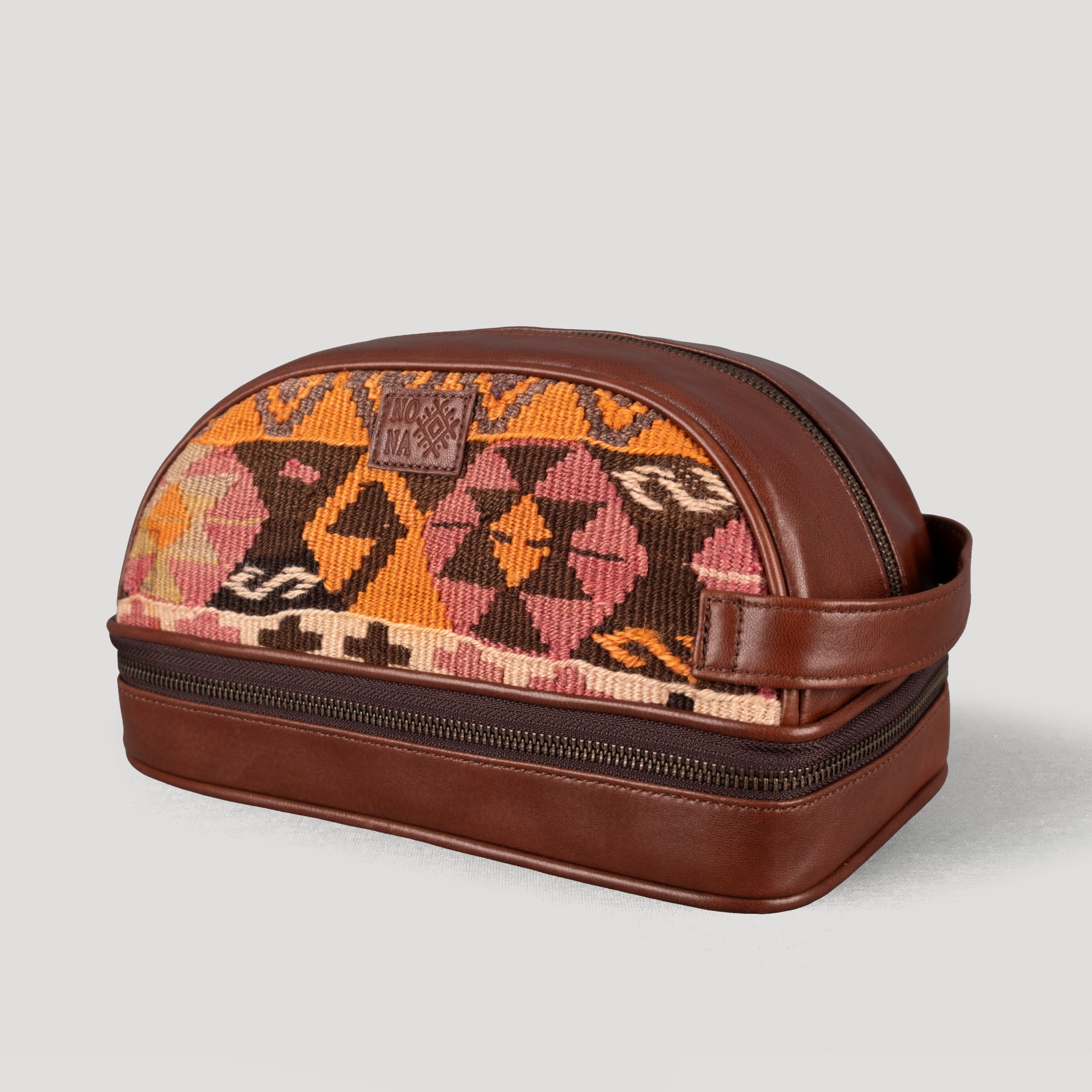 Desen Dopp Kit, El Yapımı Kilim Boho Makyaj Çantası TheNonaStore