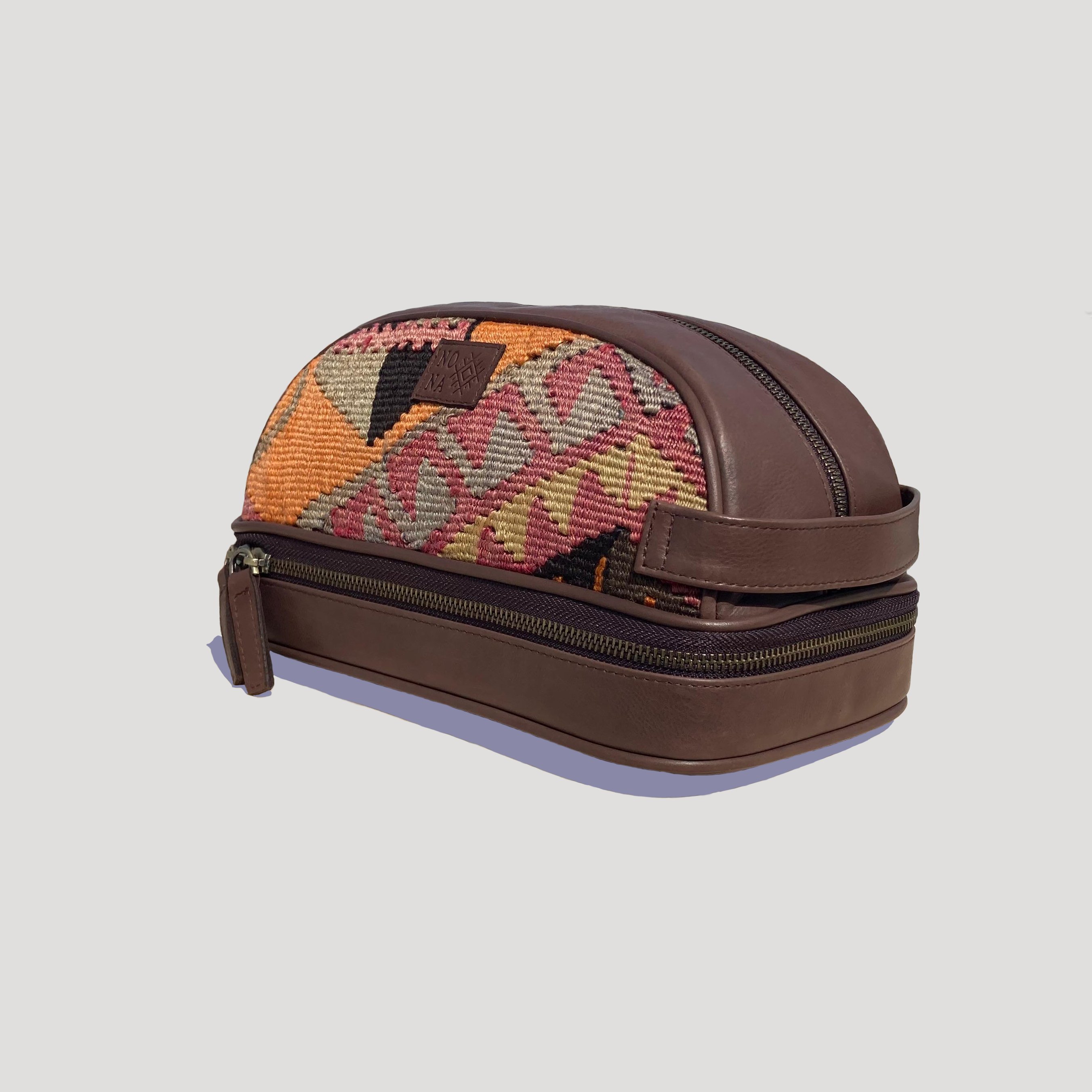 TheNonaStore Nature Dopp Kit, El Yapımı Kilim Boho Makyaj Çantası