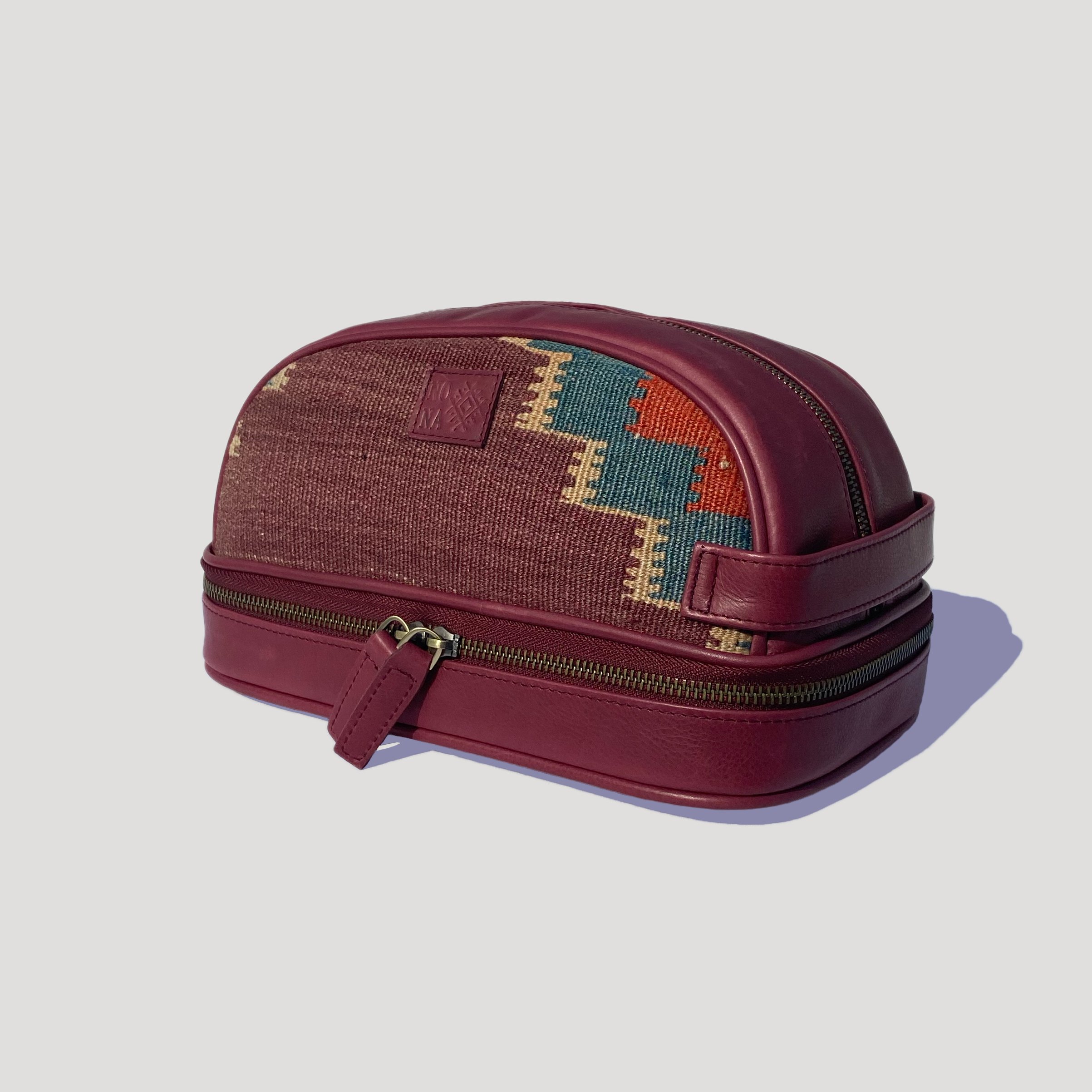 TheNonaStore Peak Dopp Kit, El Yapımı Kilim Boho Makyaj Çantası