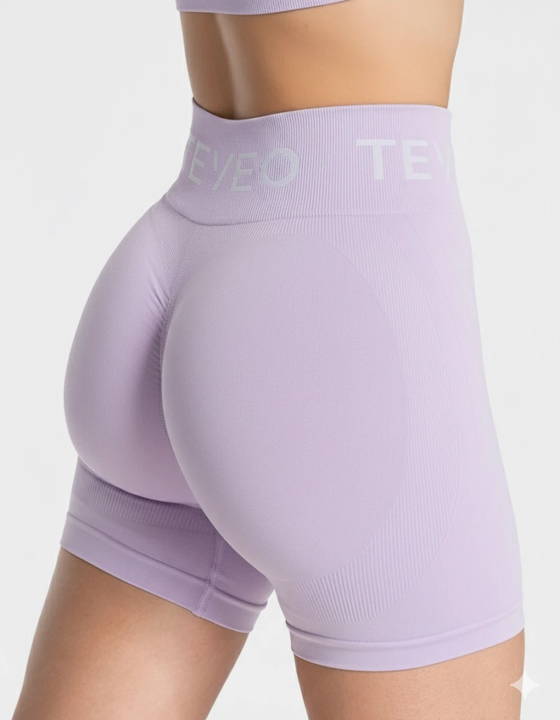 Signature Covert Scrunch Short - Lila