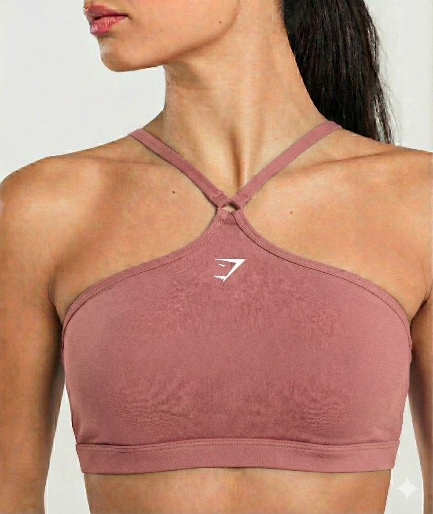 Everyday Halter Neck Ribbon Tank - Gül Kurusu