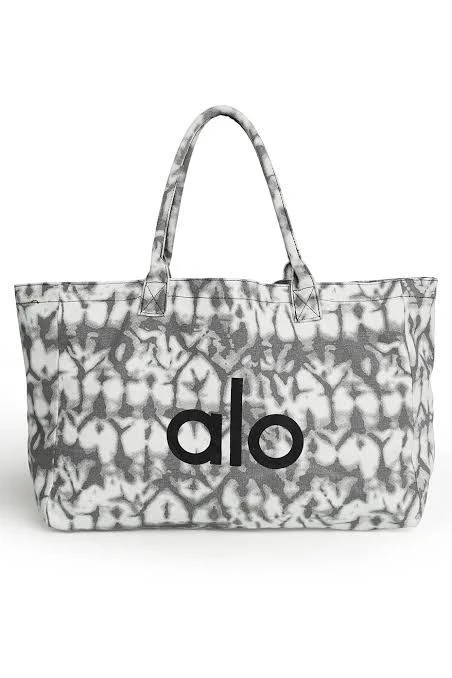 Alo Yoga Tie-Dye Desenli Kanvas Tote Çanta