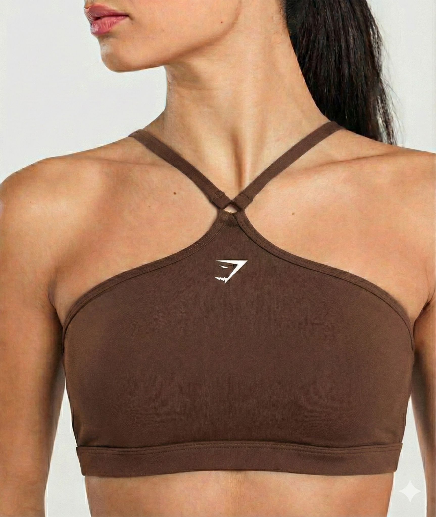 Everyday Halter Neck Ribbon Tank - Kahverengi