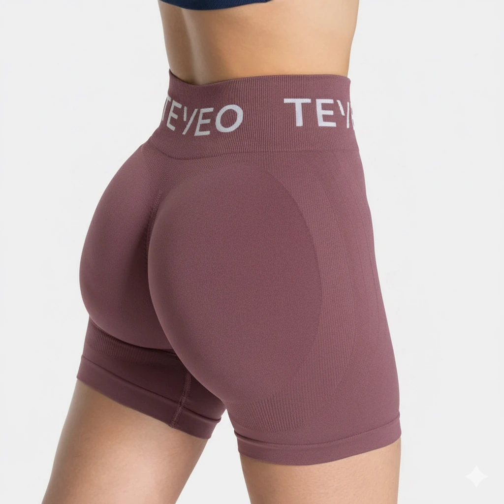 Signature Covert Scrunch Short - Gül Kurusu