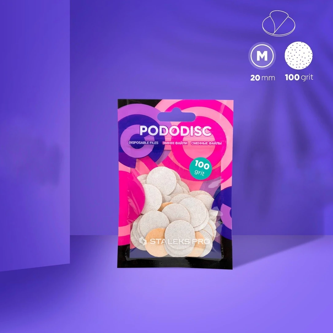 PODODISC STALEKS PRO M Pedikür Disk İçin Törpüler, 100 Grit