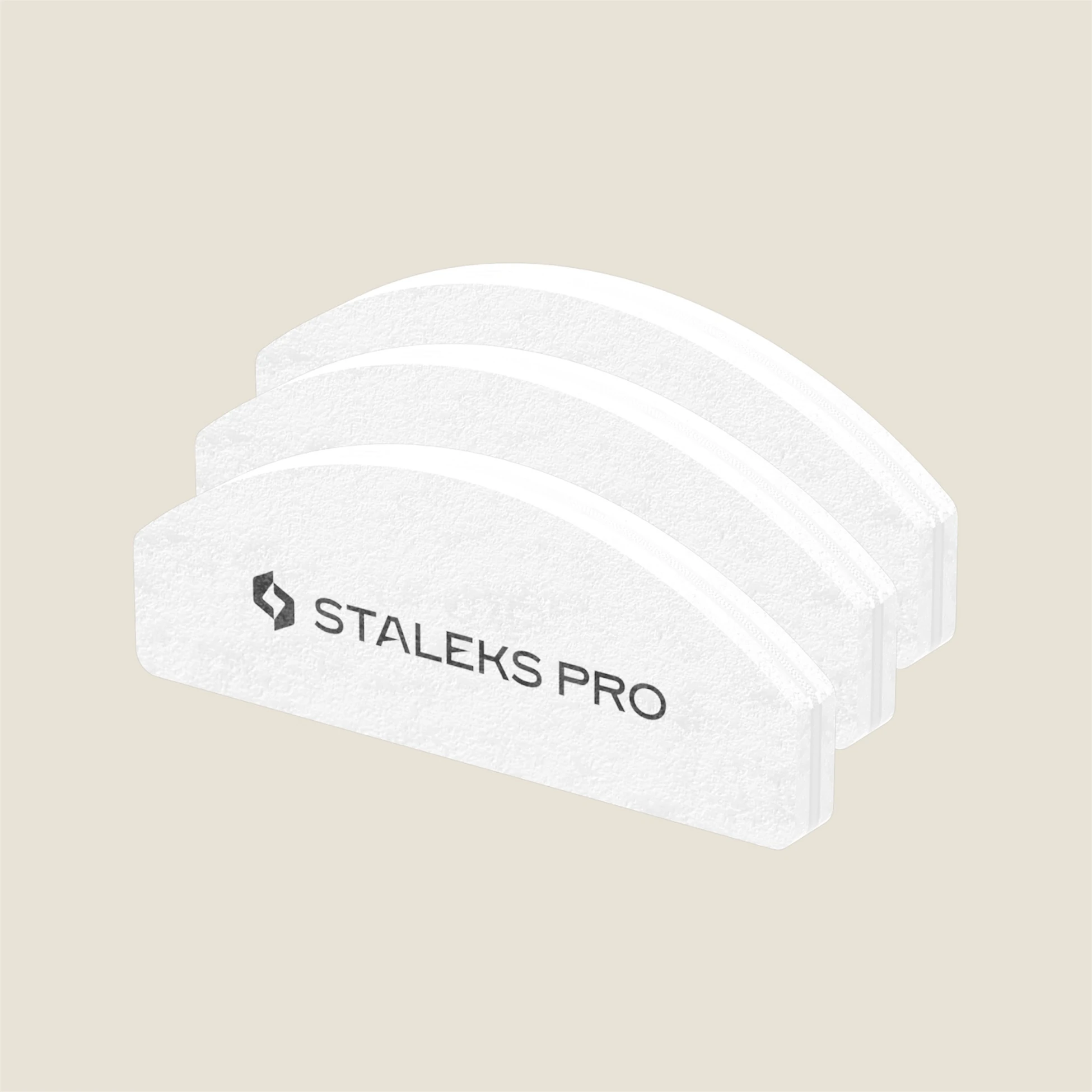 STALEKS PRO Yarım Ay Mini Buffer Törpü 100/180 Grit, 20'li Set