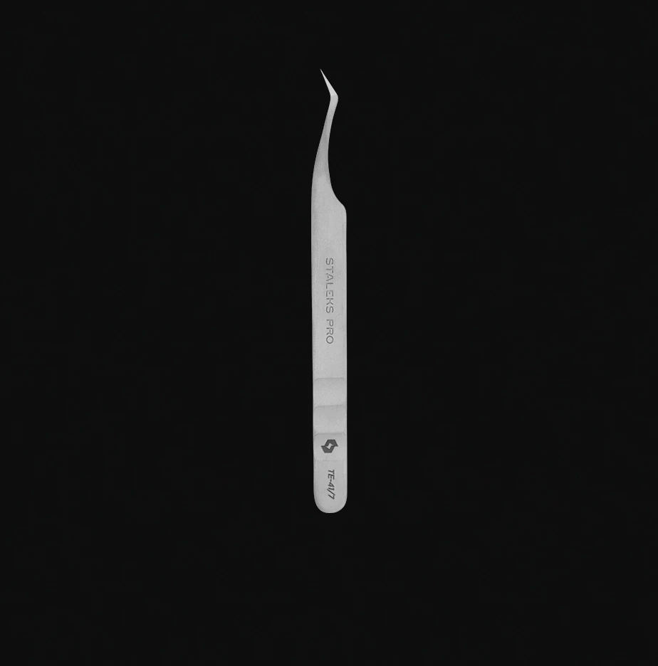 EXPERT 41 TYPE 7 Profesyonel Kirpik Cımbızı (L Şeklinde, 30')