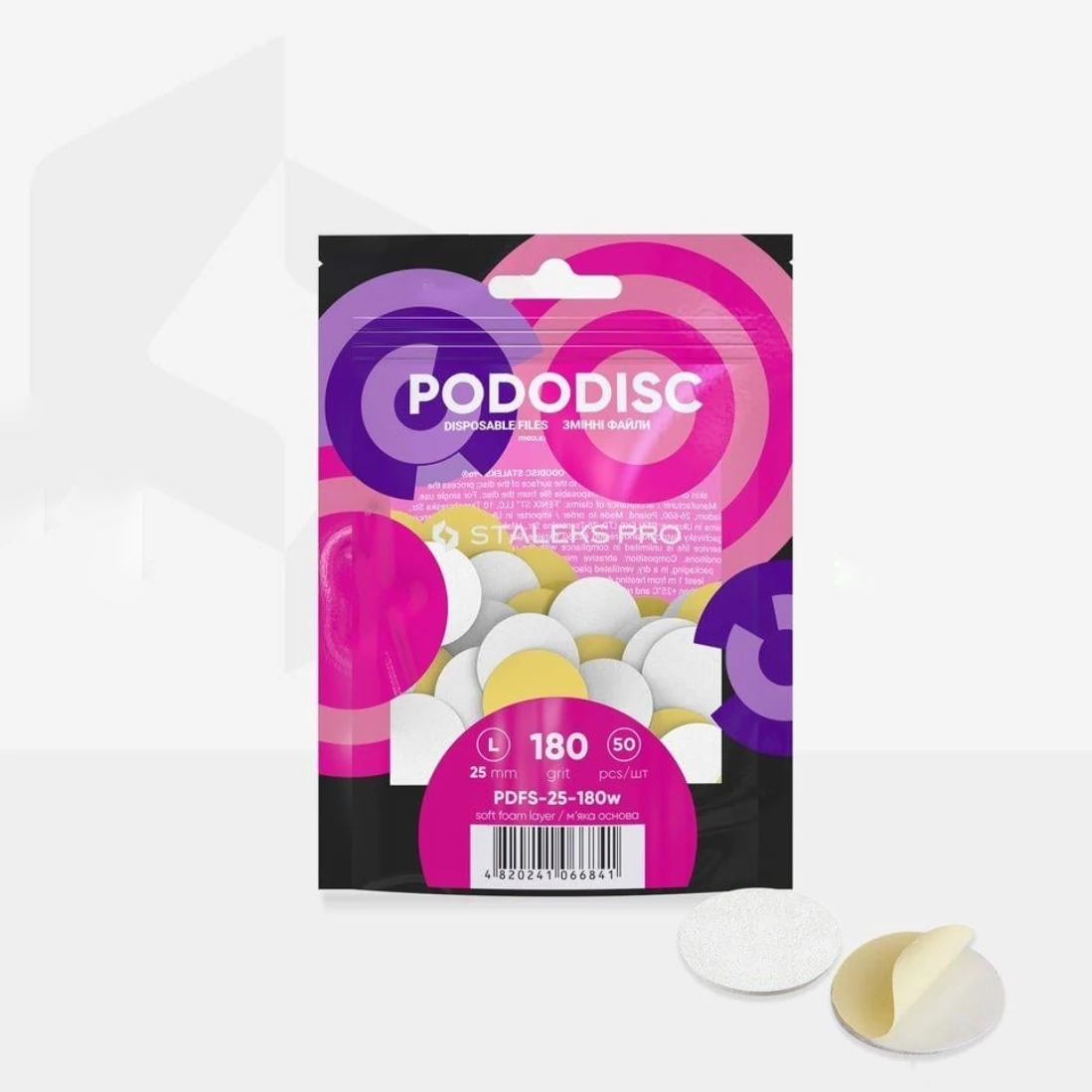 PODODISC STALEKS PRO L Yumuşak Tabanlı Törpüler, 180 Grit