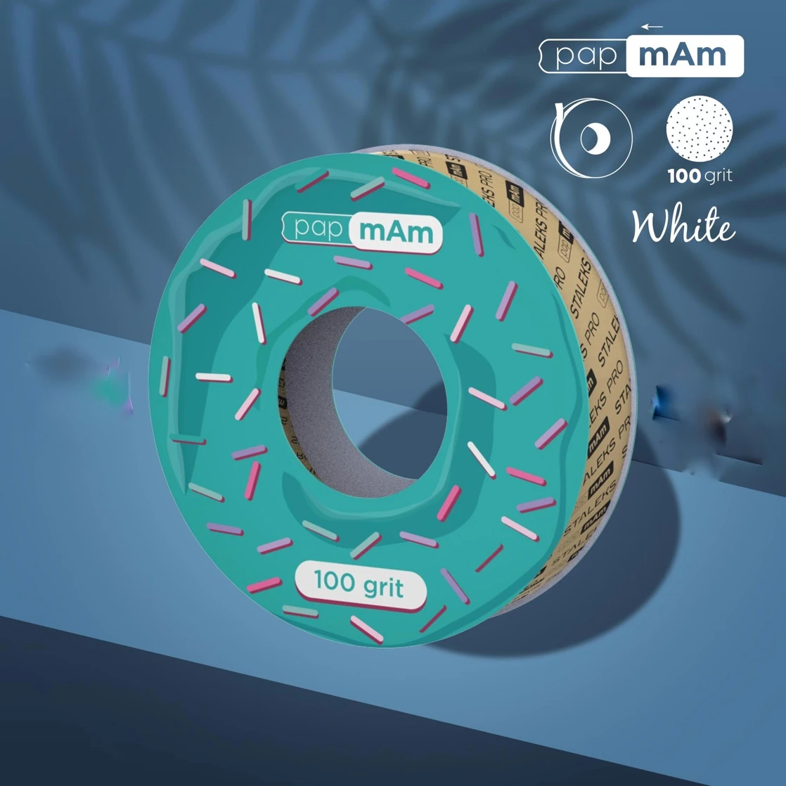 STALEKS PRO Plastik Bobin İçin EXPERT Yedek PapmAm Törpü Bloğu, 100 Grit