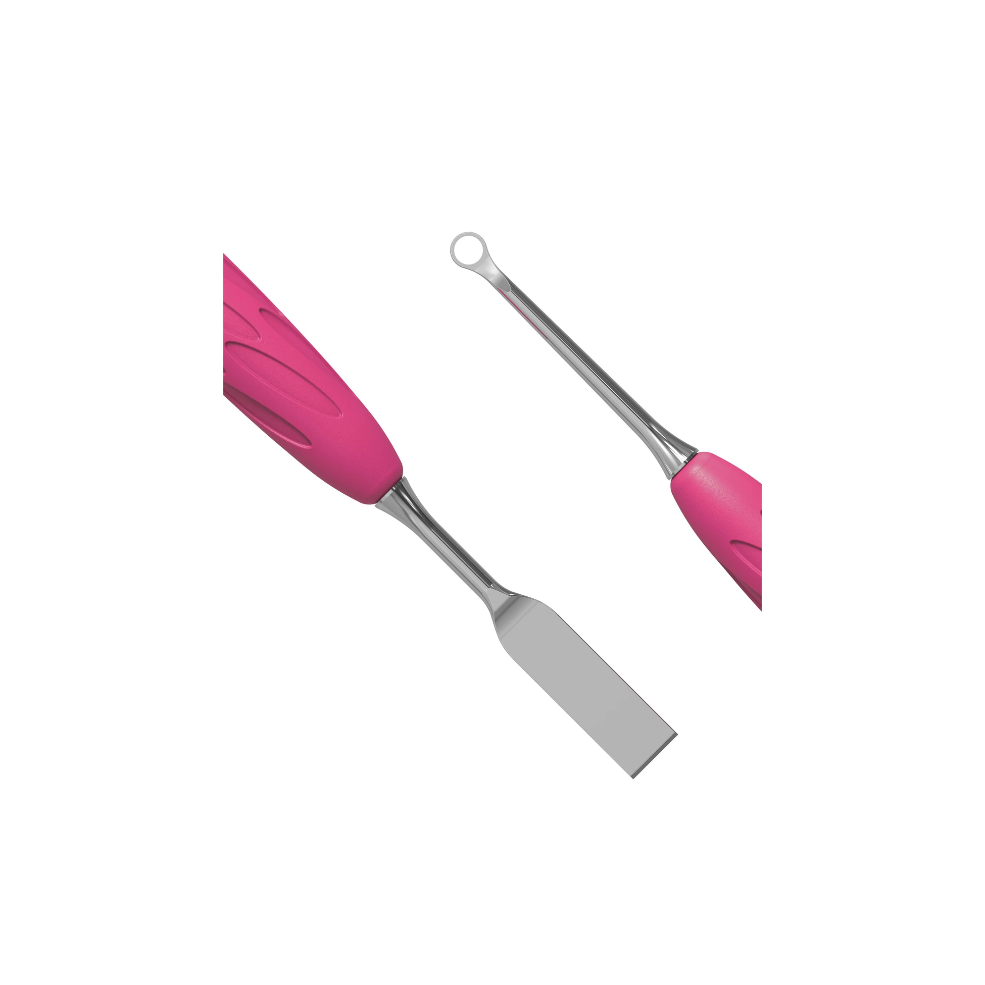 ''Gummy'' UNIQ 11 TYPE 1 Silikon Saplı Tırnak Eti İtici (Dar Düz İtici + Halka)