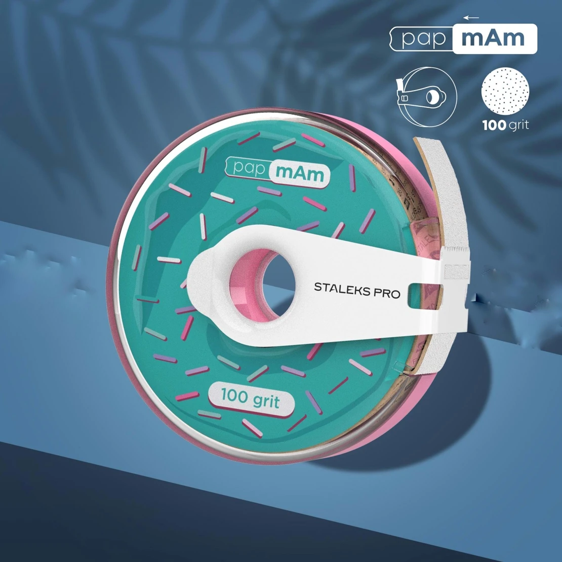 EXPERT Yedek PapmAm Törpü, STALEKS PRO Plastik Bobinde, 100 Grit