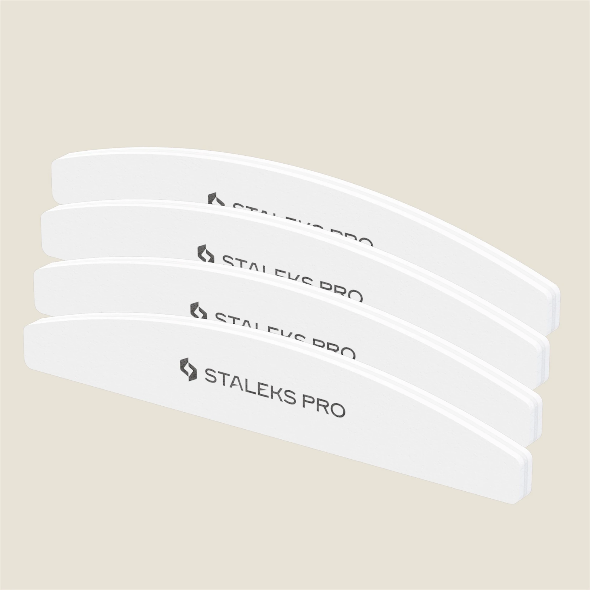 STALEKS PRO Yarım Ay Buffer Törpü 100/180 Grit, 10'lu Set