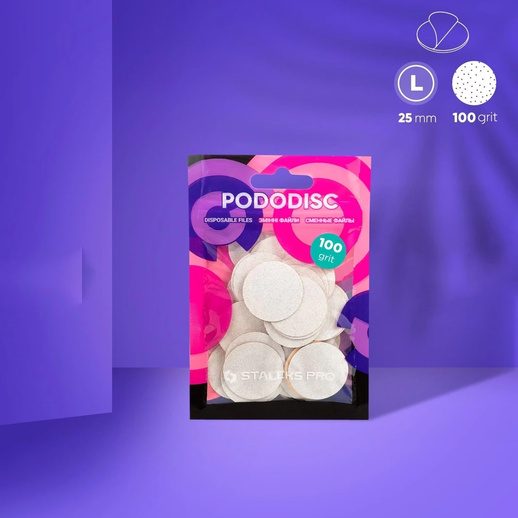 PODODISC STALEKS PRO L Pedikür Disk İçin Törpüler, 100 Grit