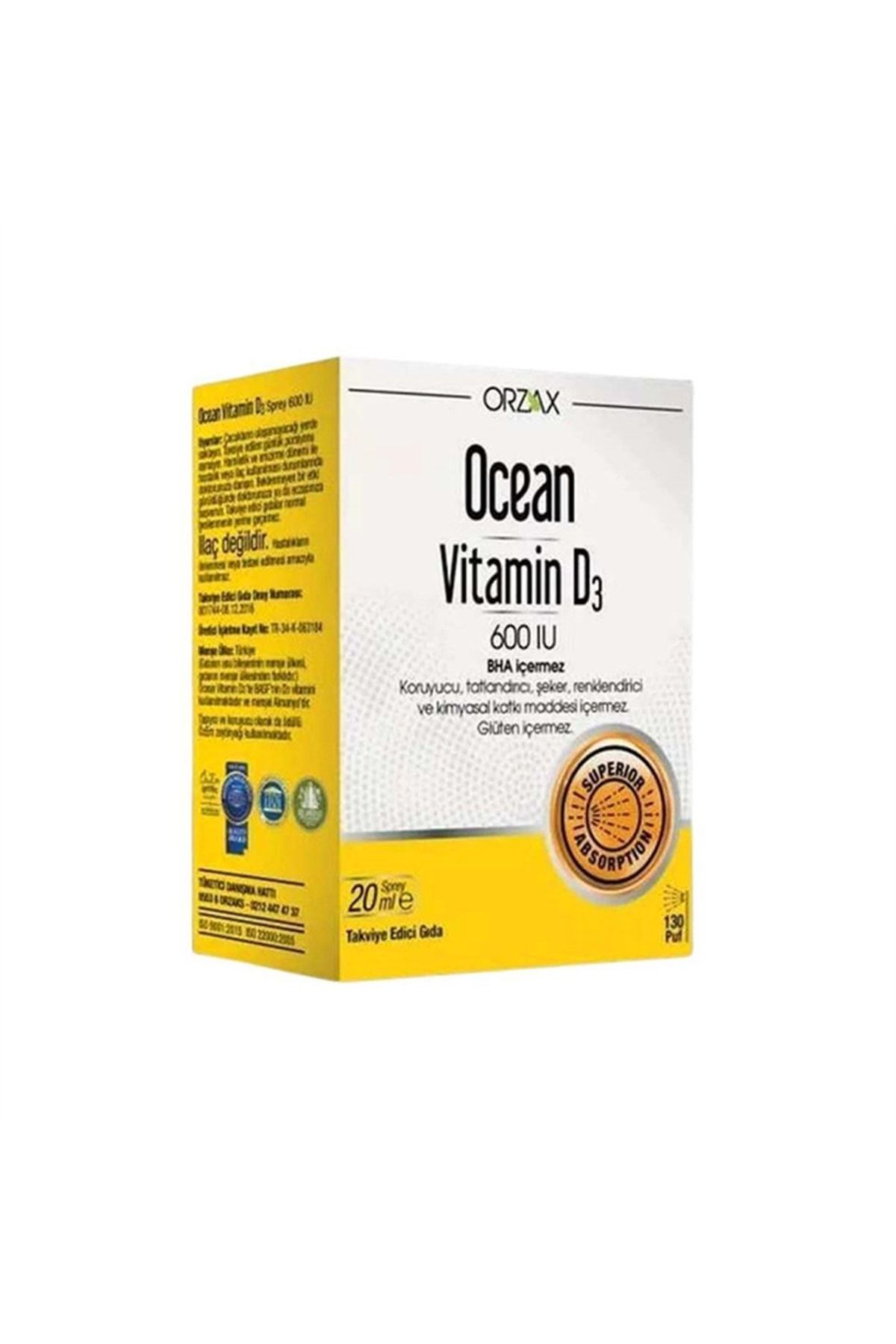 Vitamin D3 600 Lu sprey 20 ml